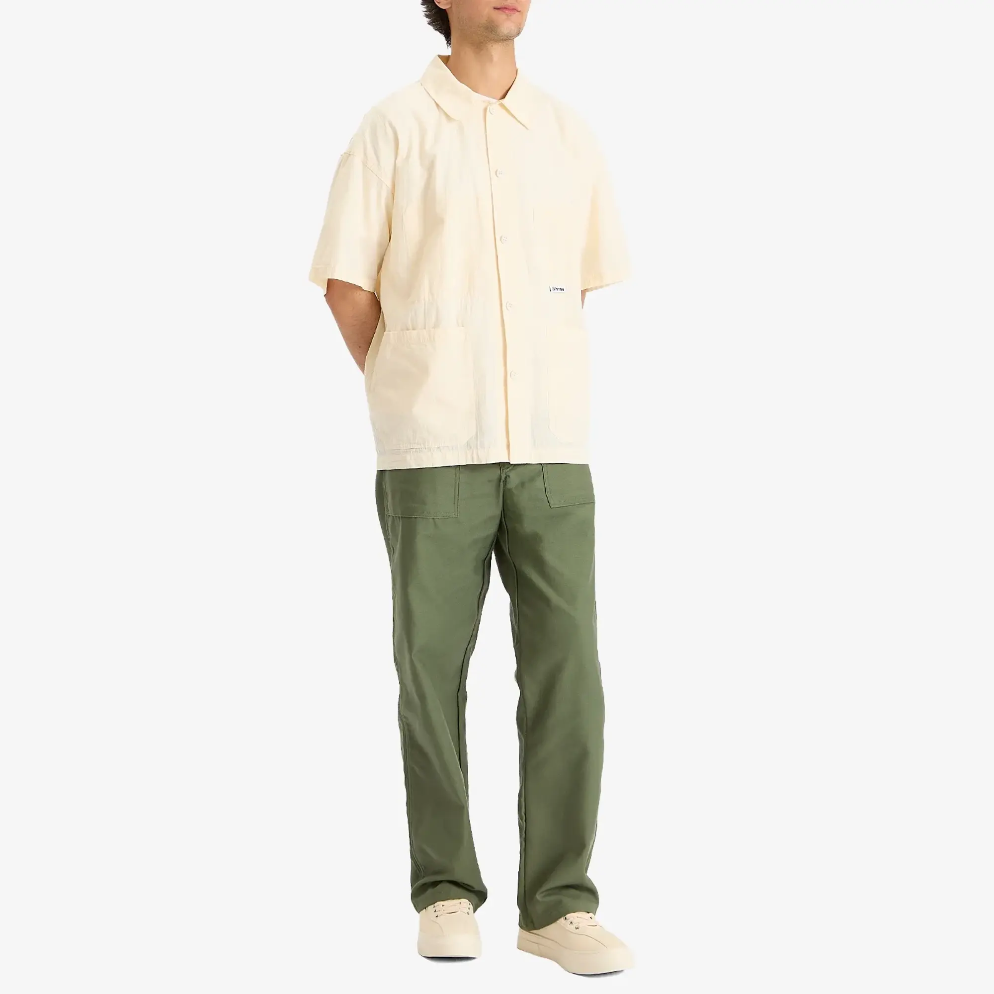 Stan Ray Men's Loose Fit 4 Pocket Fatigue Pants Olive Sateen