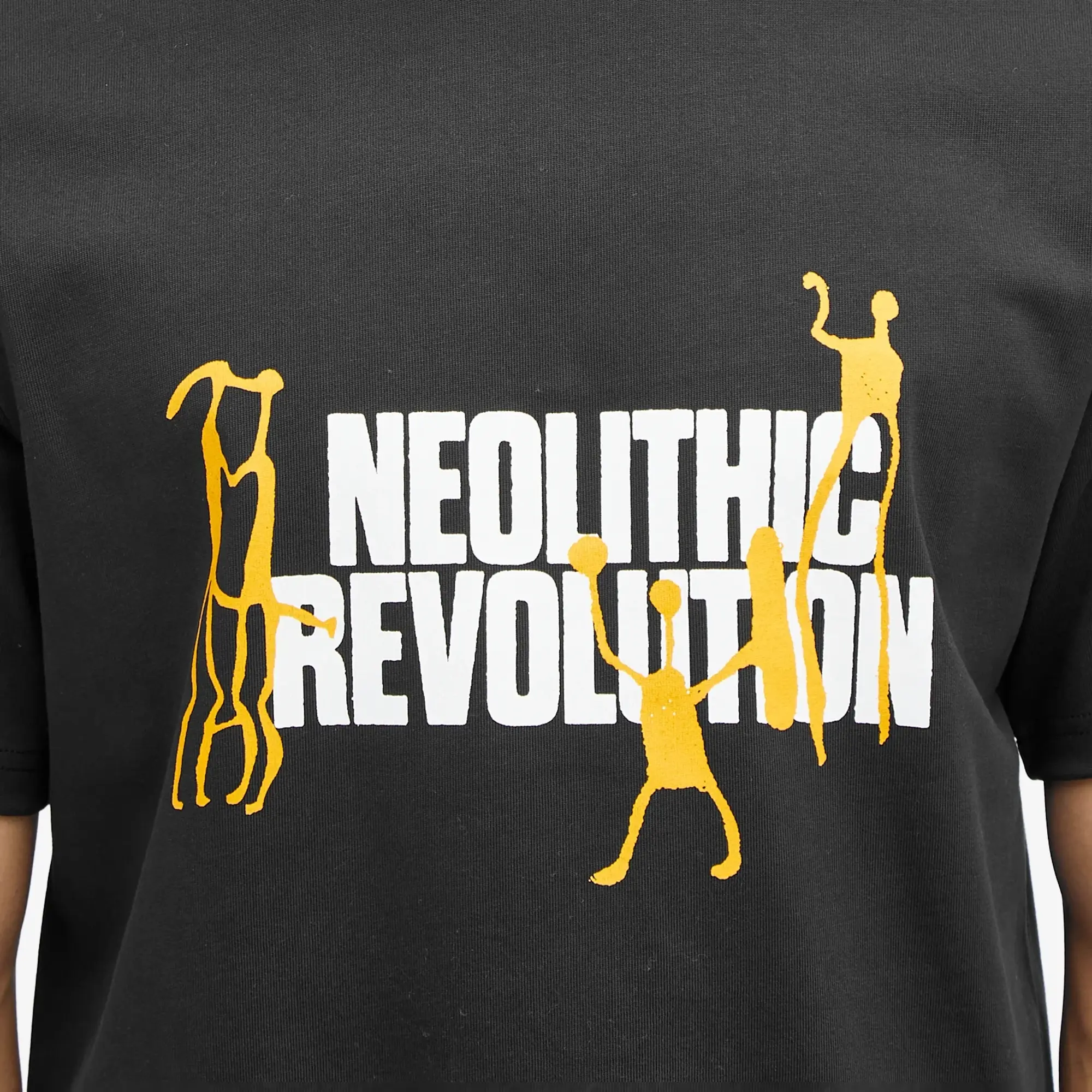 Wood Wood Men's Bobby Neolithic T-Shirt Black