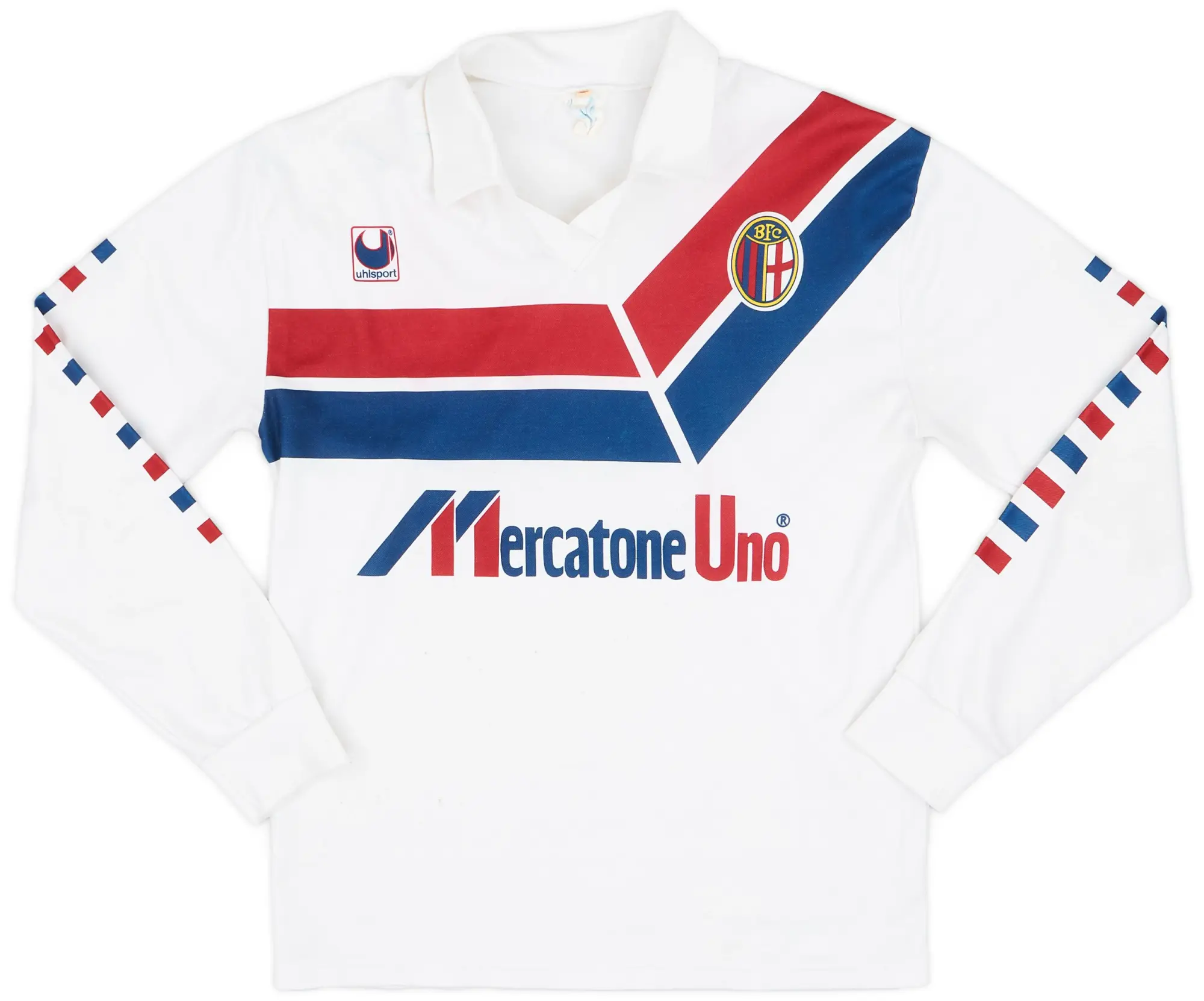 1989-90 Bologna Away L/S Shirt - 5/10 - (S)