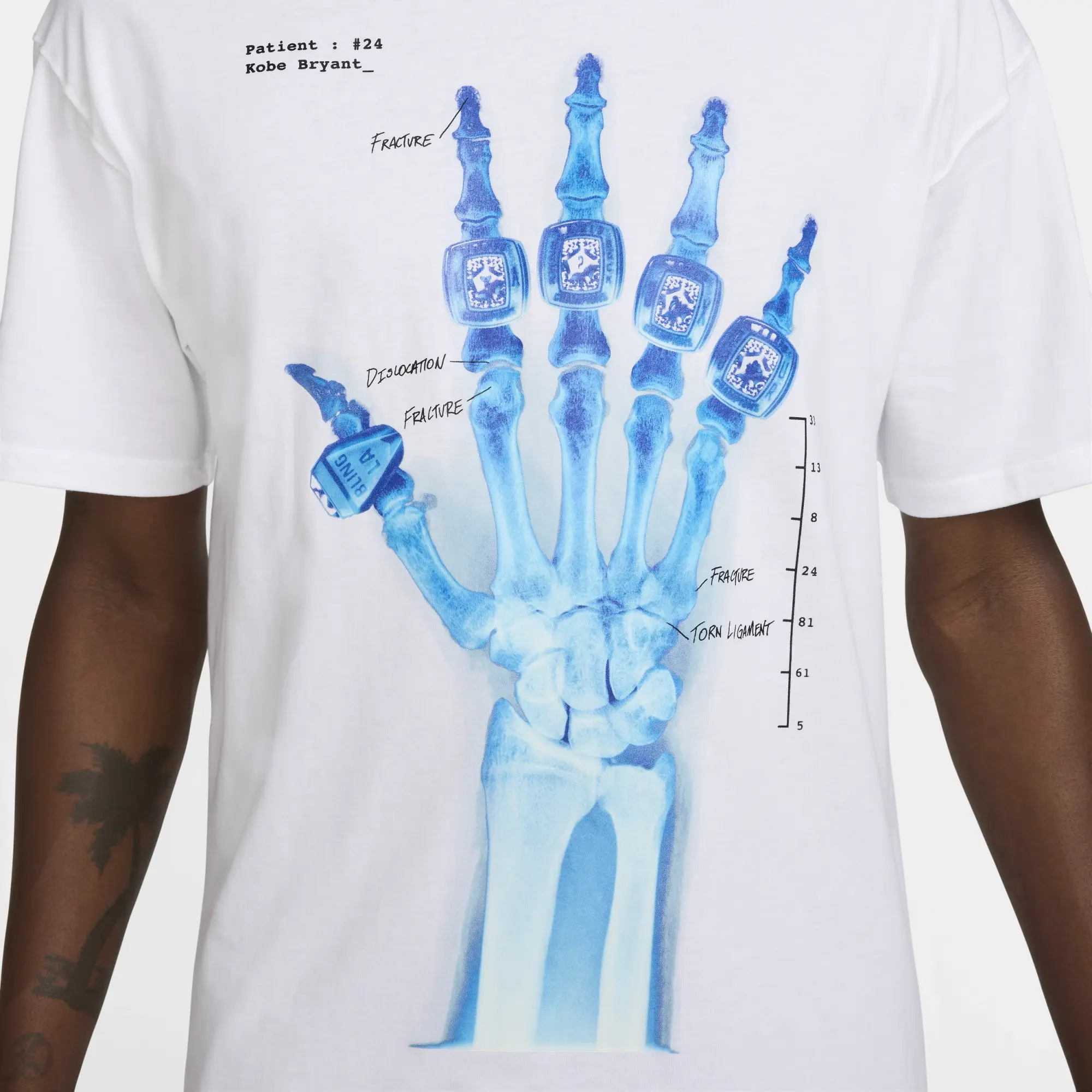 Nike Kobe 'X-Ray' Men's T-Shirt - White - Cotton