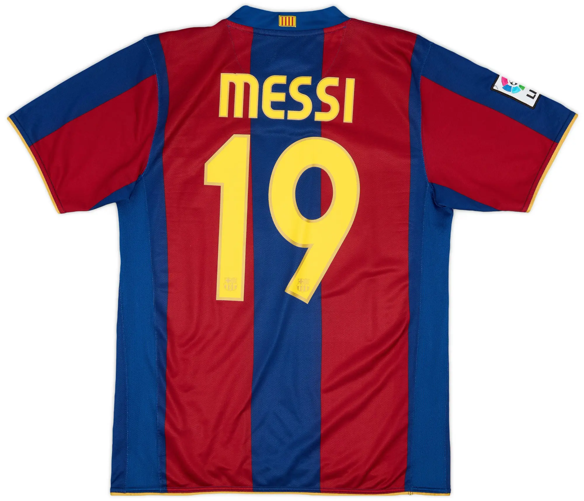 Nike 2007-08 Barcelona Home Shirt Messi #19 - 6/10 - (M)