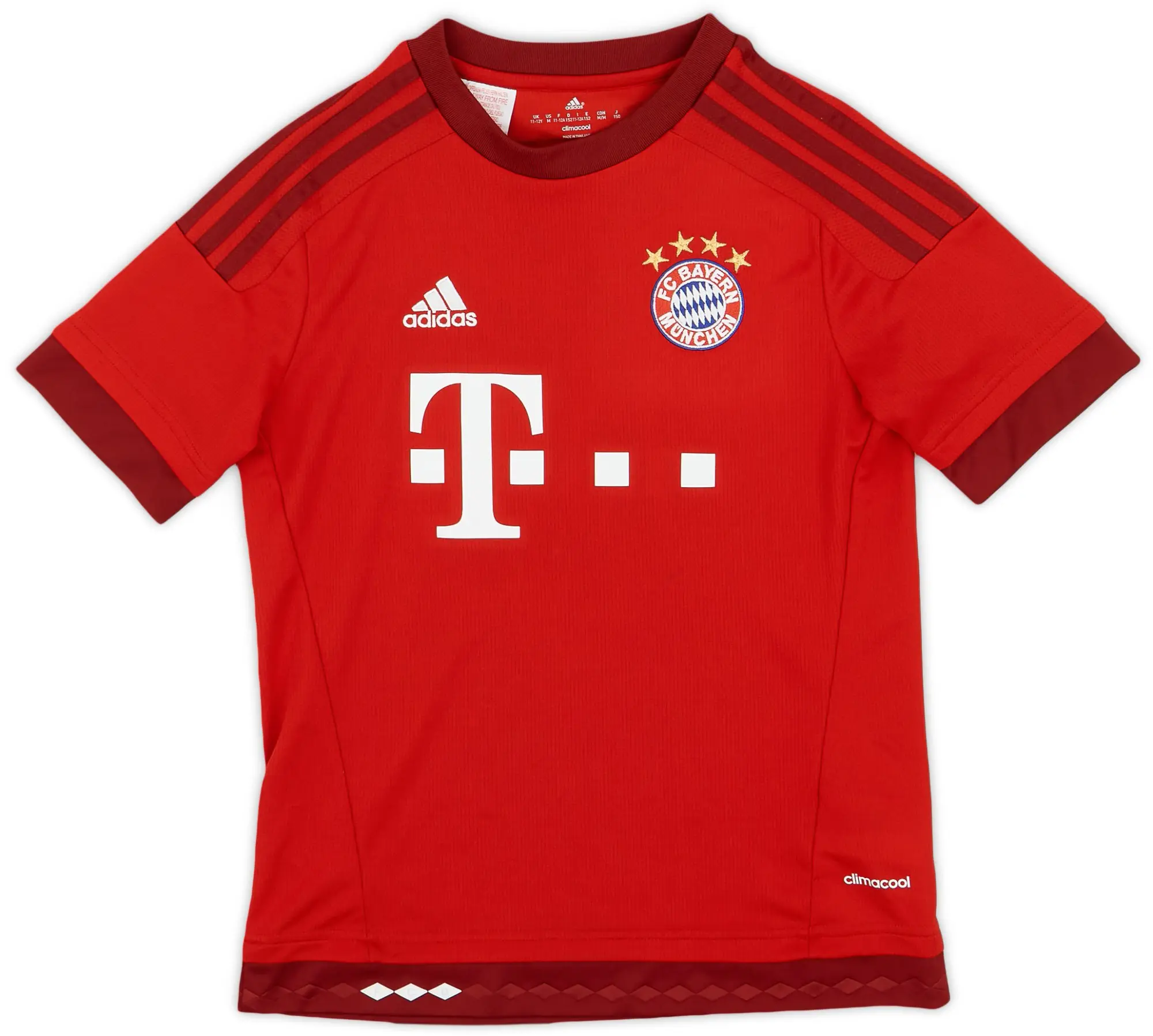 adidas 2015-16 Bayern Munich Home Shirt - 9/10 - (M.Boys)
