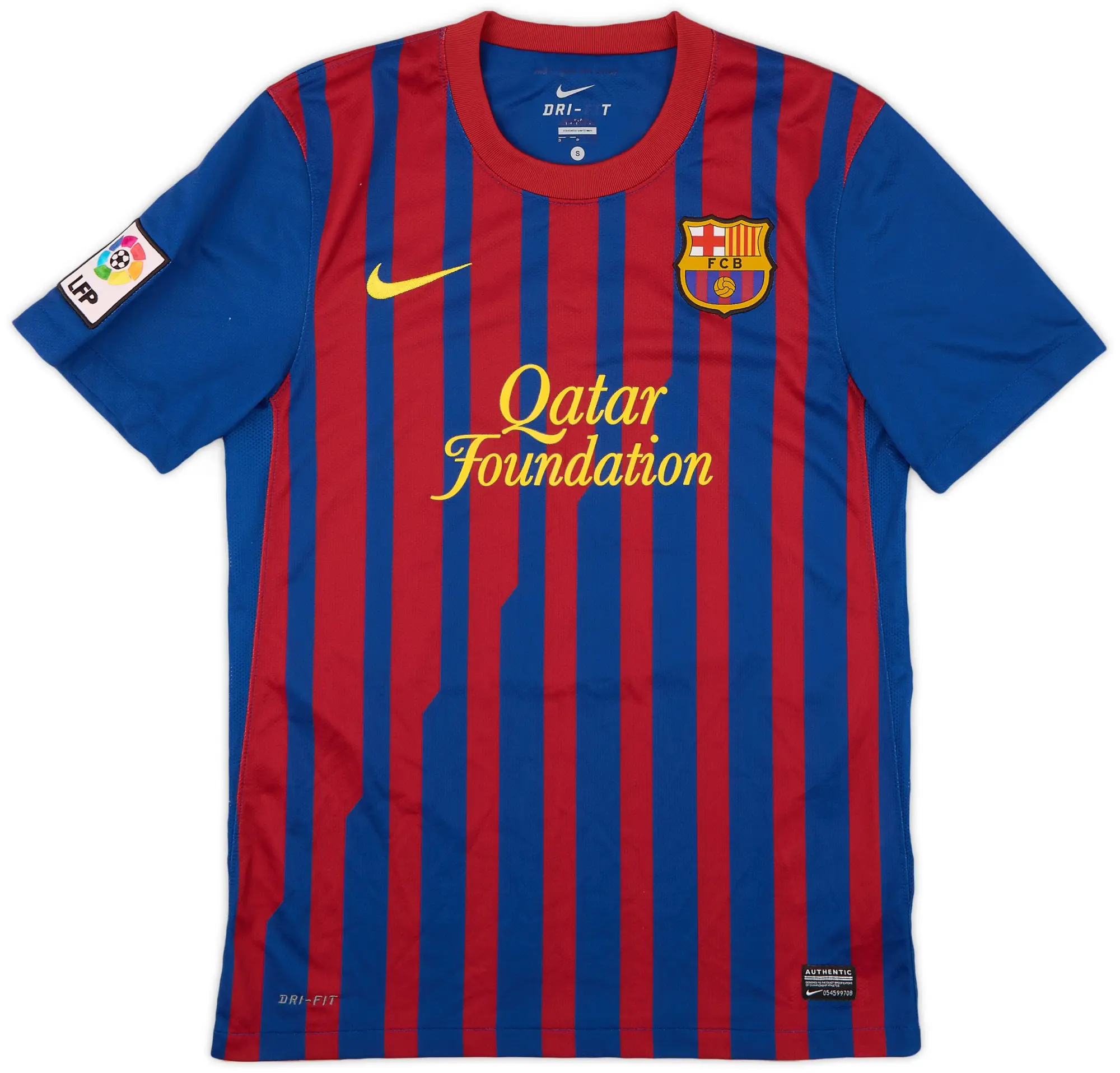 Nike 2011-12 Barcelona Home Shirt A.Iniesta #8 - 9/10 - (S)