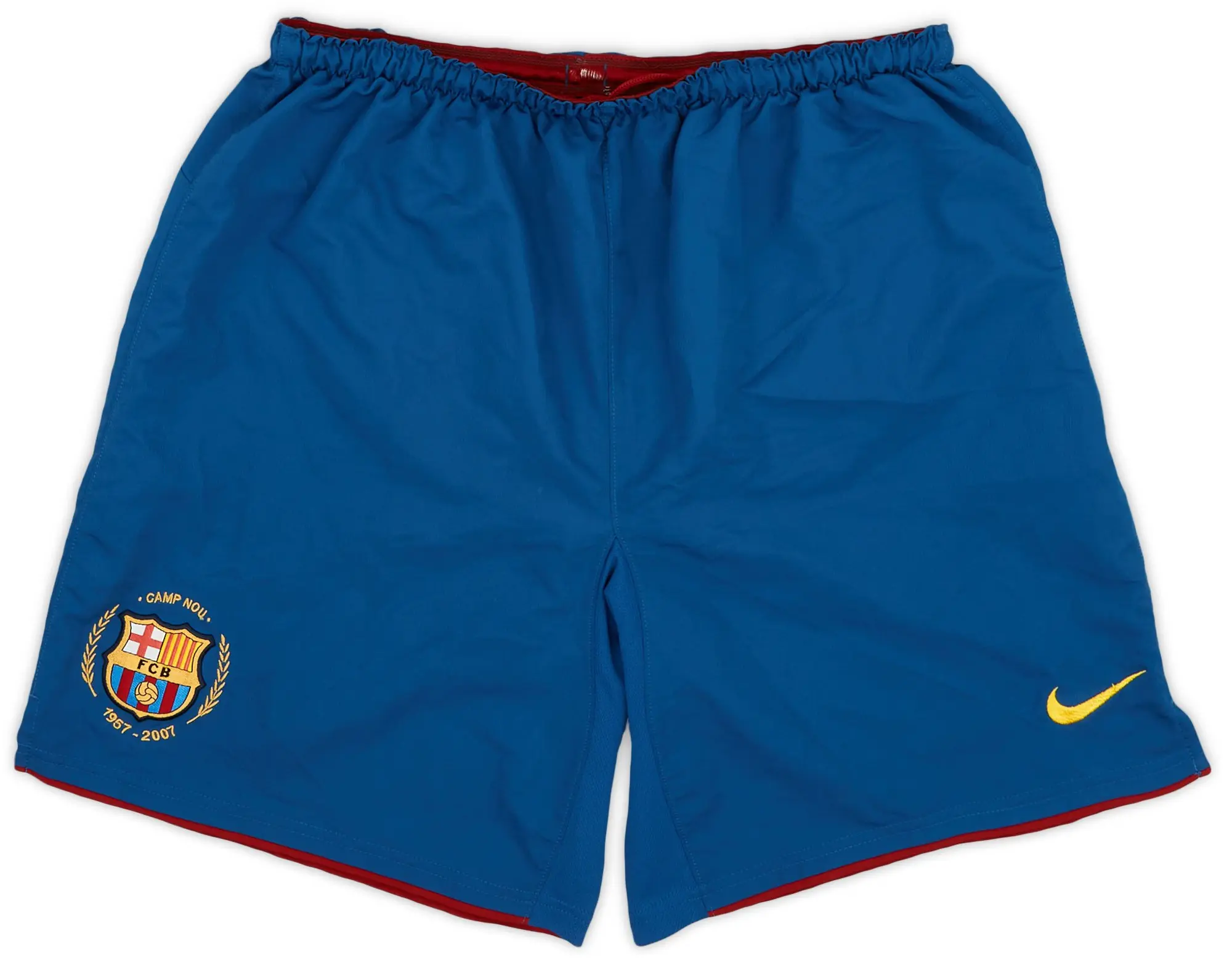 Nike 2007-08 Barcelona Home Shorts - 8/10 - (M)