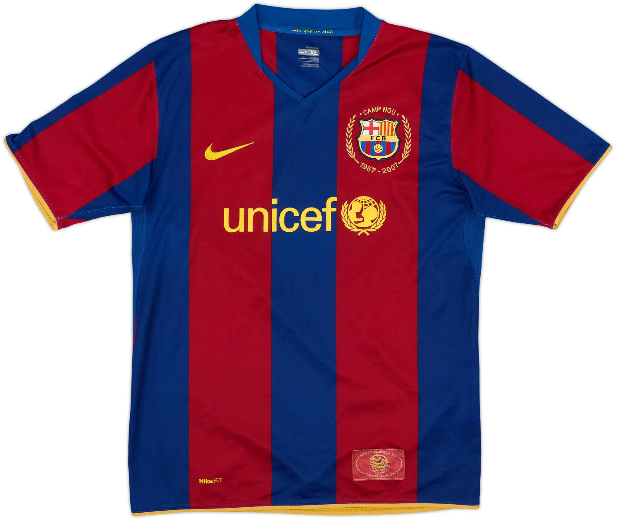 Nike Barcelona Mens SS Home Shirt 2007/08