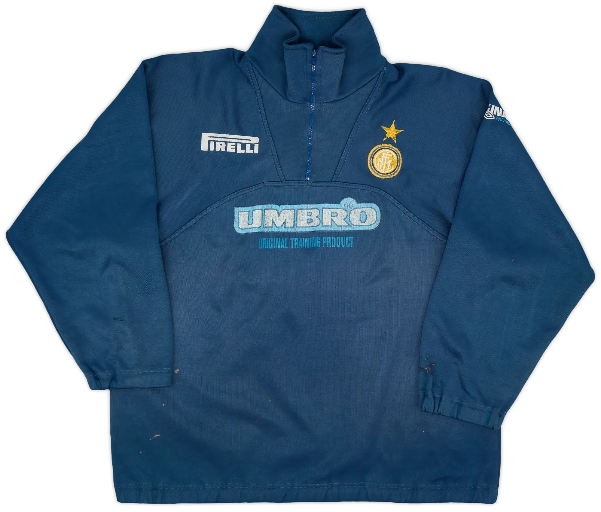 1997-98 Inter Milan Umbro 1/4 Zip Track Jacket - 6/10 - (L)