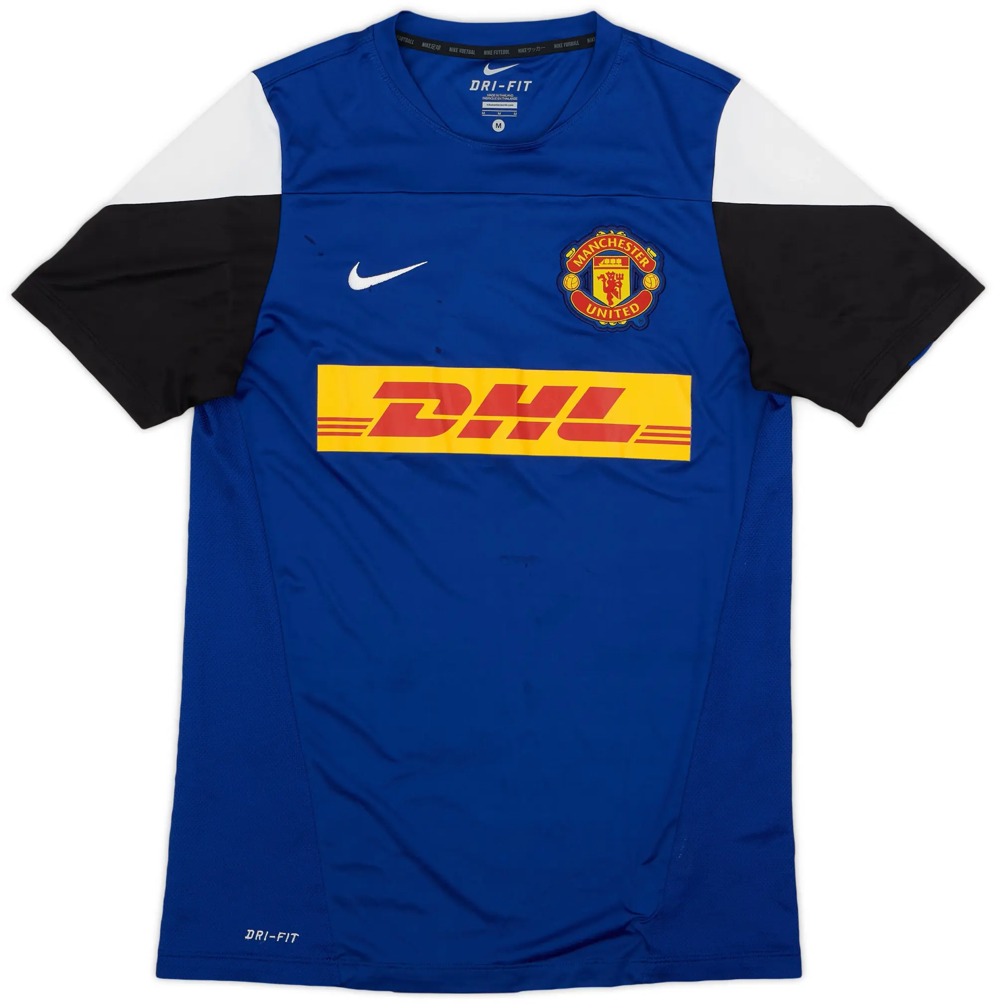 2013-14 Manchester United Nike Polo L/S Shirt #7 - 7/10 - (M)