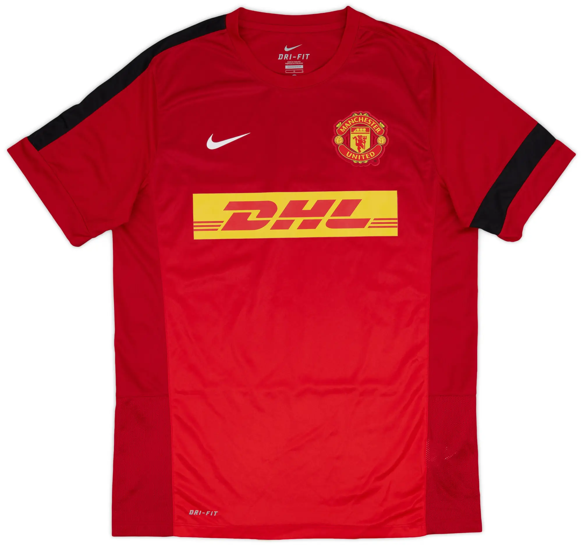 2013-14 Manchester United Nike Polo L/S Shirt #7 - 7/10 - (M)