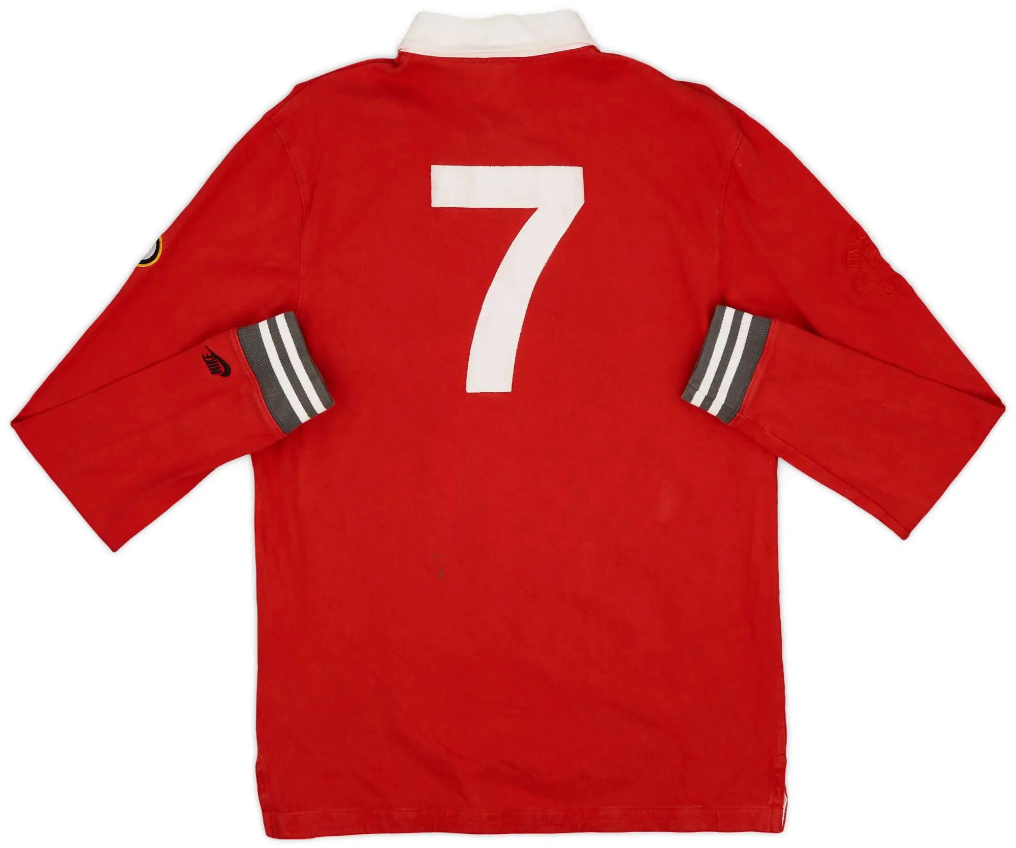 2013-14 Manchester United Nike Polo L/S Shirt #7 - 7/10 - (M)