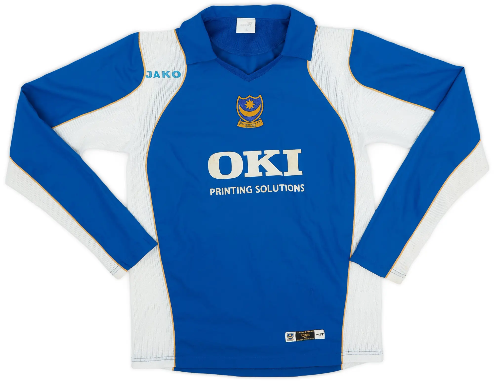 Jako 2006-07 Portsmouth Home L/S Shirt - 6/10 - (S)
