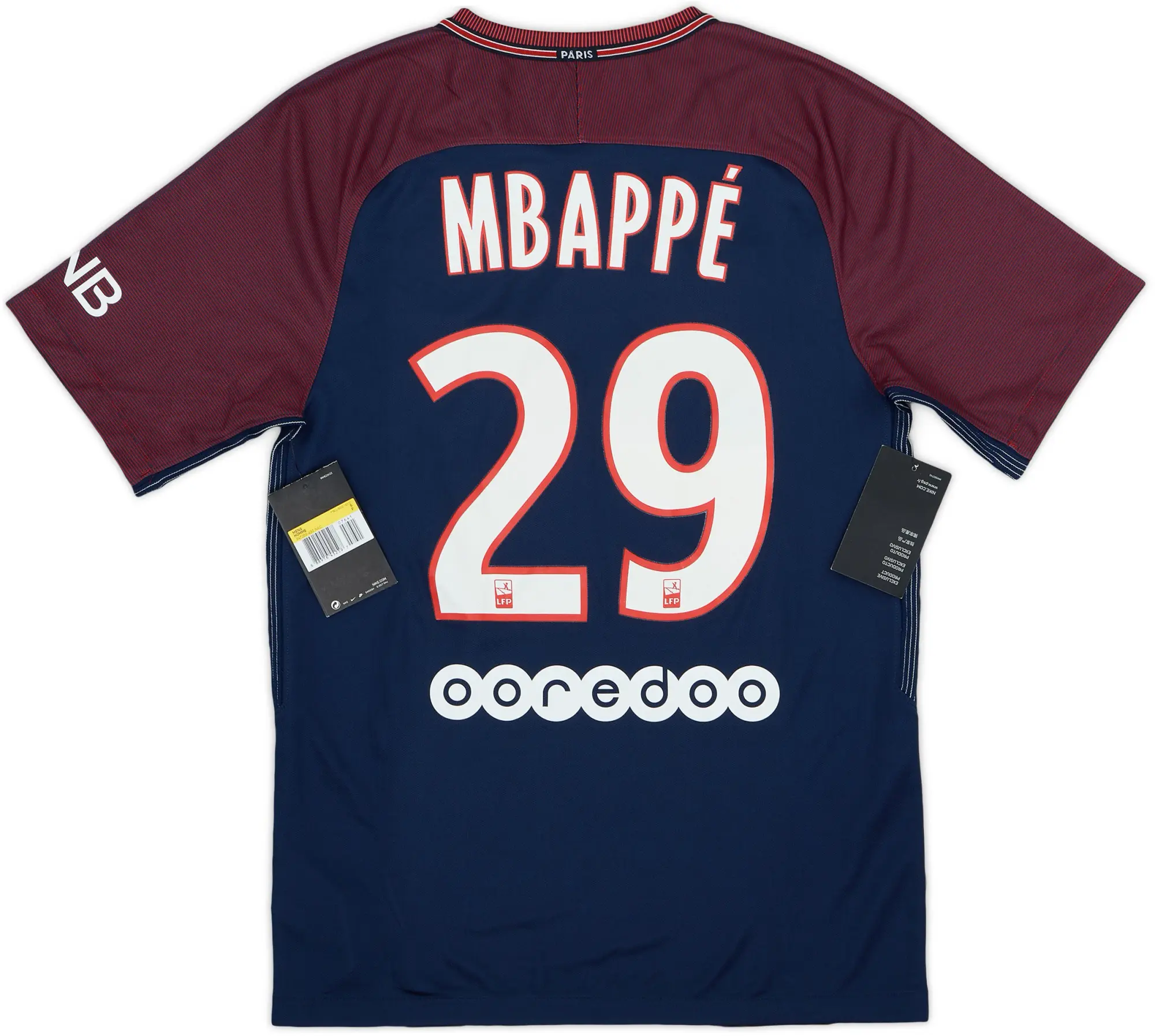Nike 2017-18 Paris Saint-Germain Home Shirt Mbappe #29 (S)