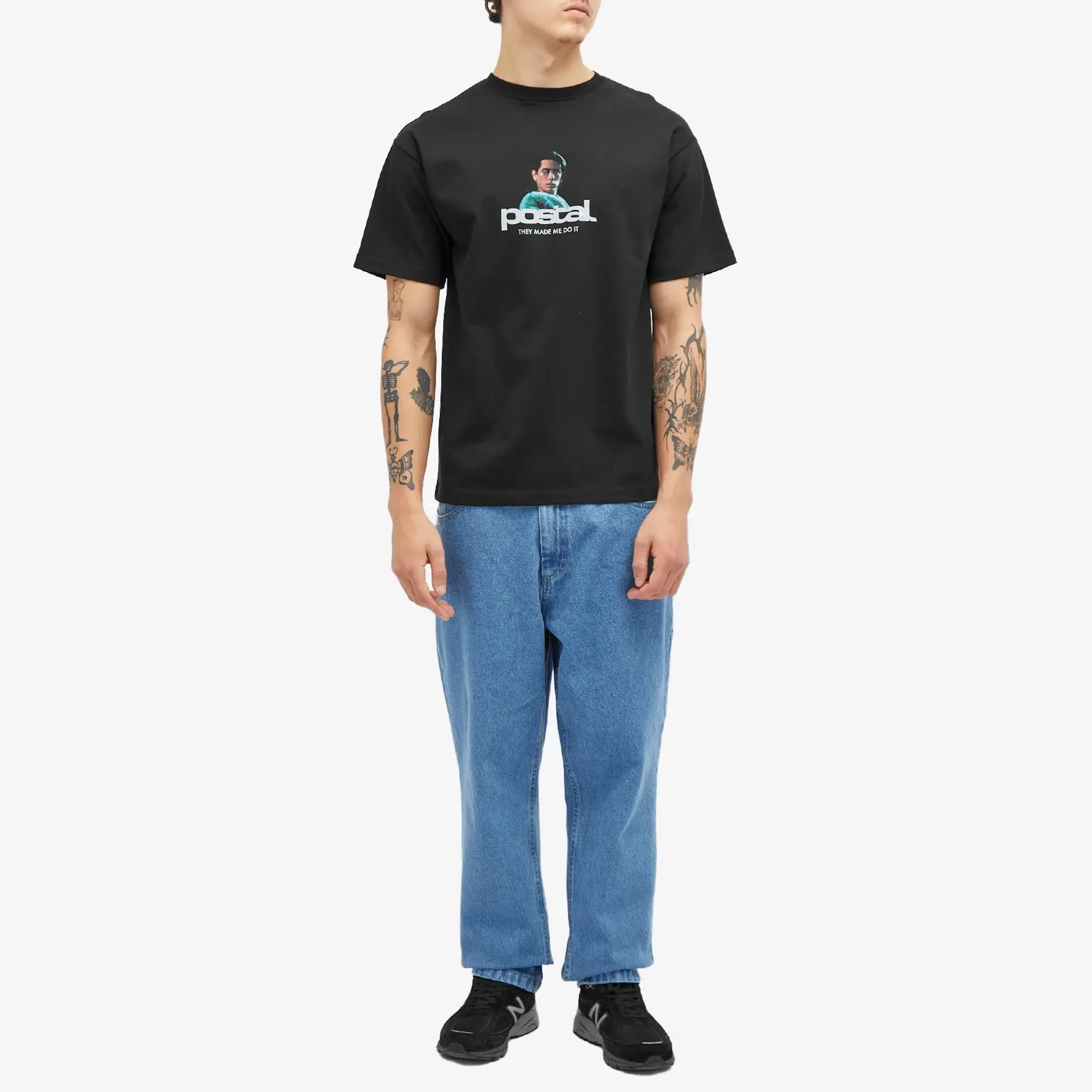 POSTAL Men's The Mad Me T-Shirt Black