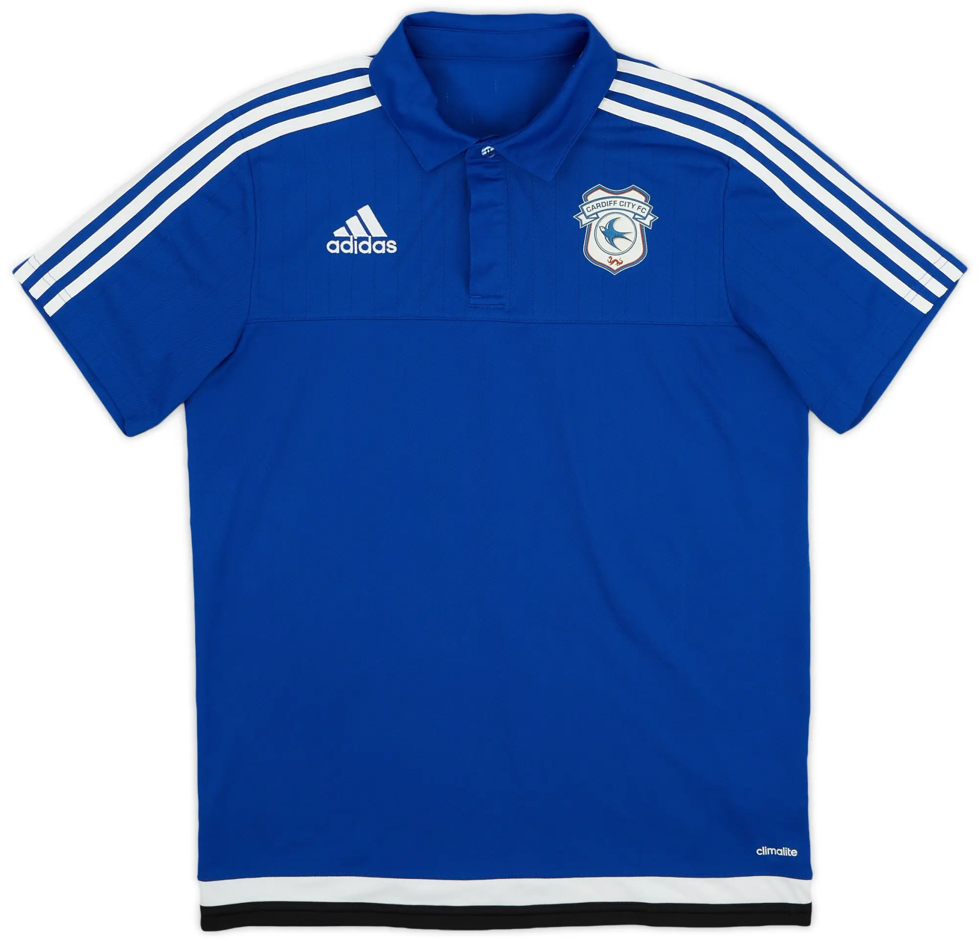 2015-16 Cardiff adidas Polo Shirt - 8/10 - (M)