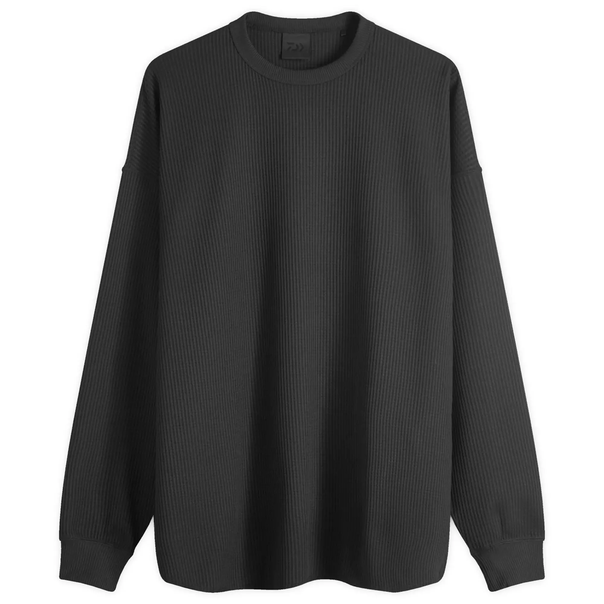 DAIWA Men's Long Sleeve Tech Thermal Crew Black