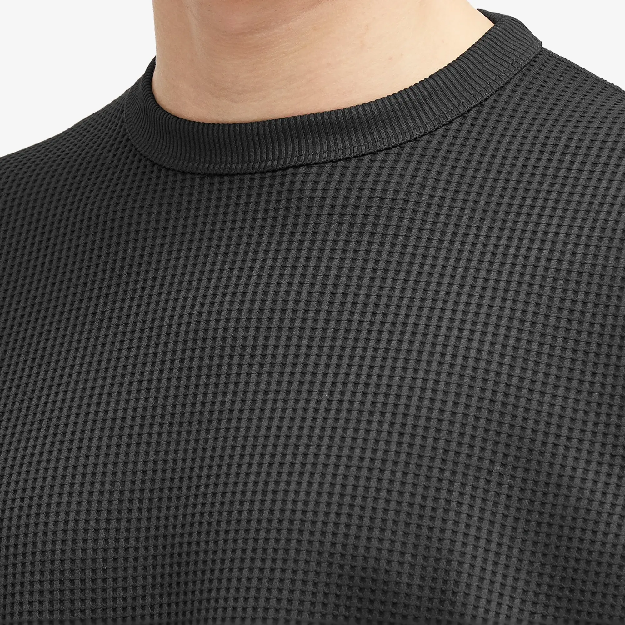 DAIWA Men's Long Sleeve Tech Thermal Crew Black