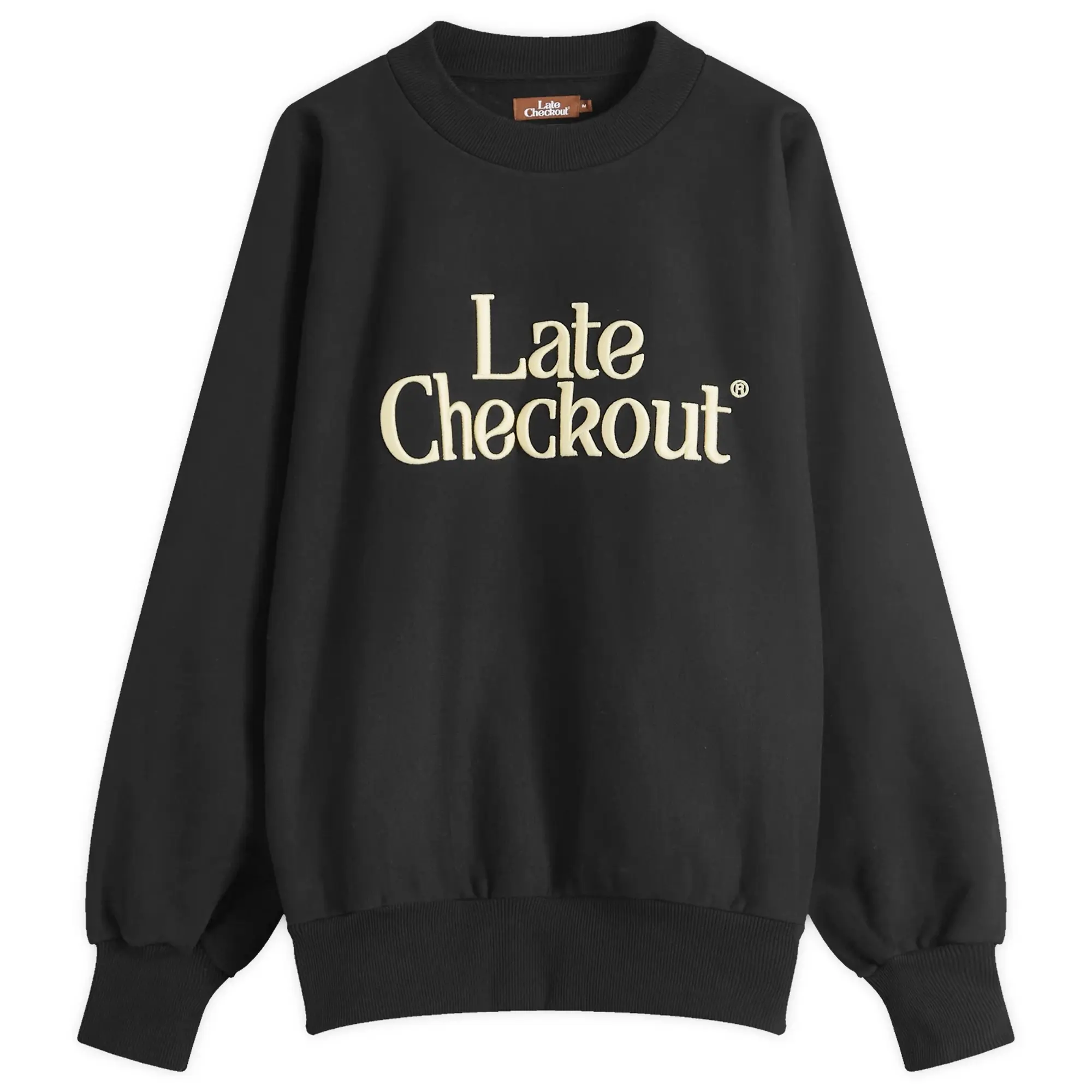 Late Checkout Men's LC Logo Crew Sweat Black