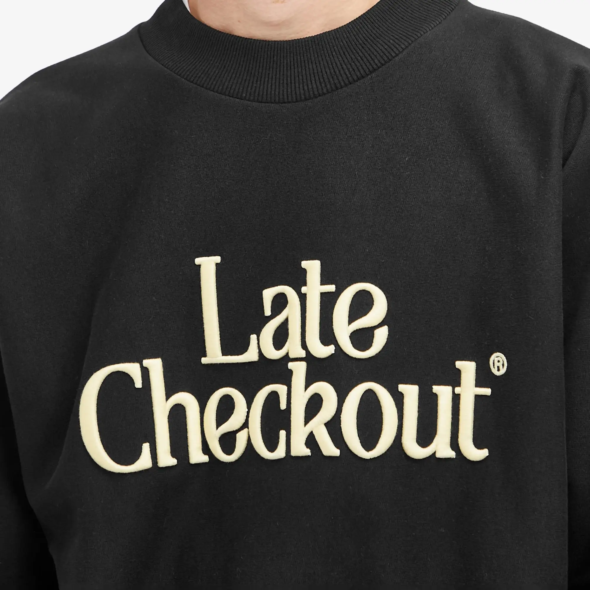 Late Checkout Men's LC Logo Crew Sweat Black