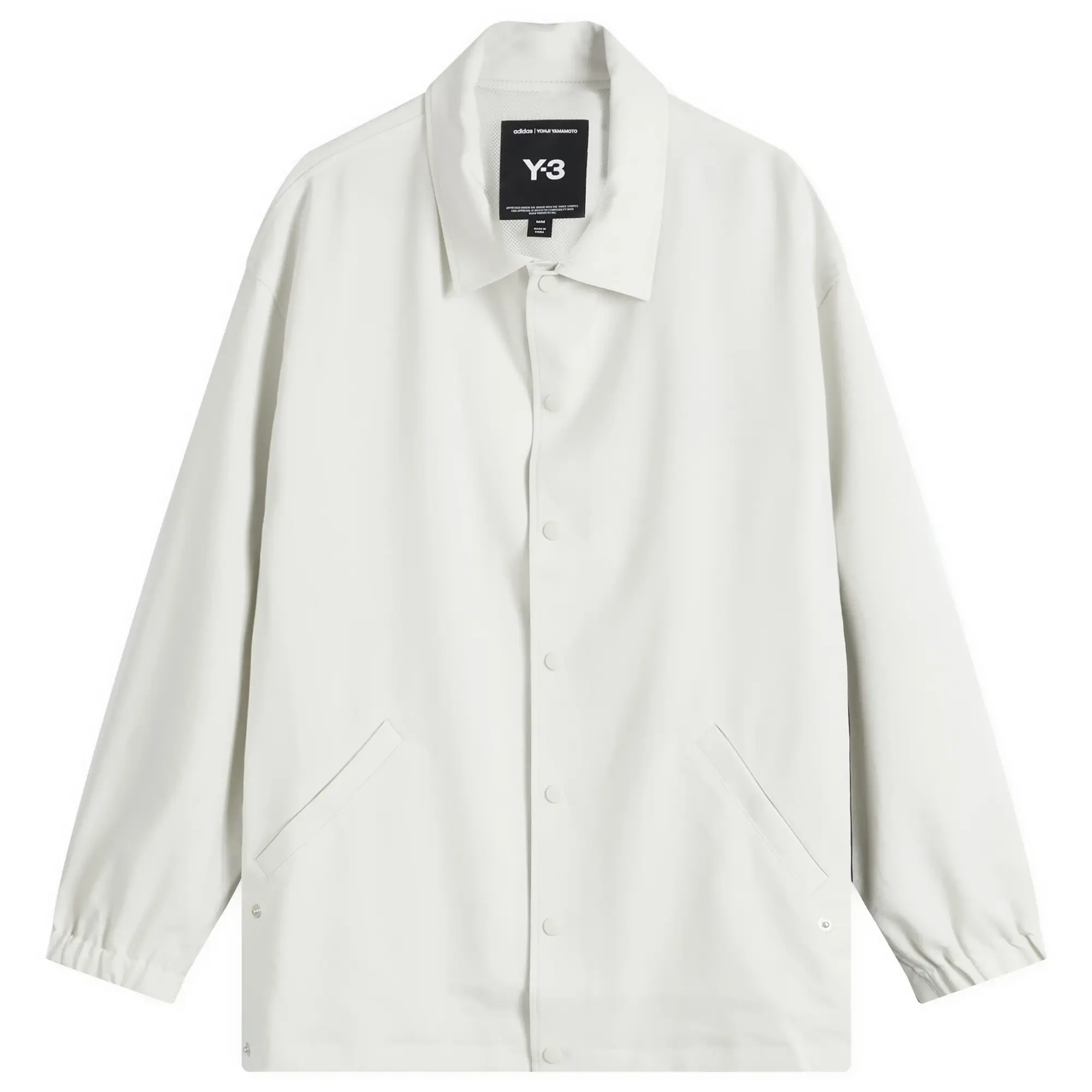 Y-3 Men's Sport Uniform Coach Jacket Orb Grey
