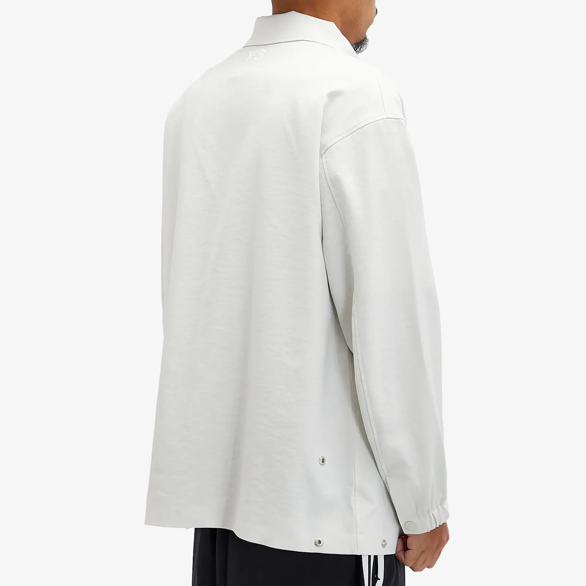 Y-3 Men's Sport Uniform Coach Jacket Orb Grey