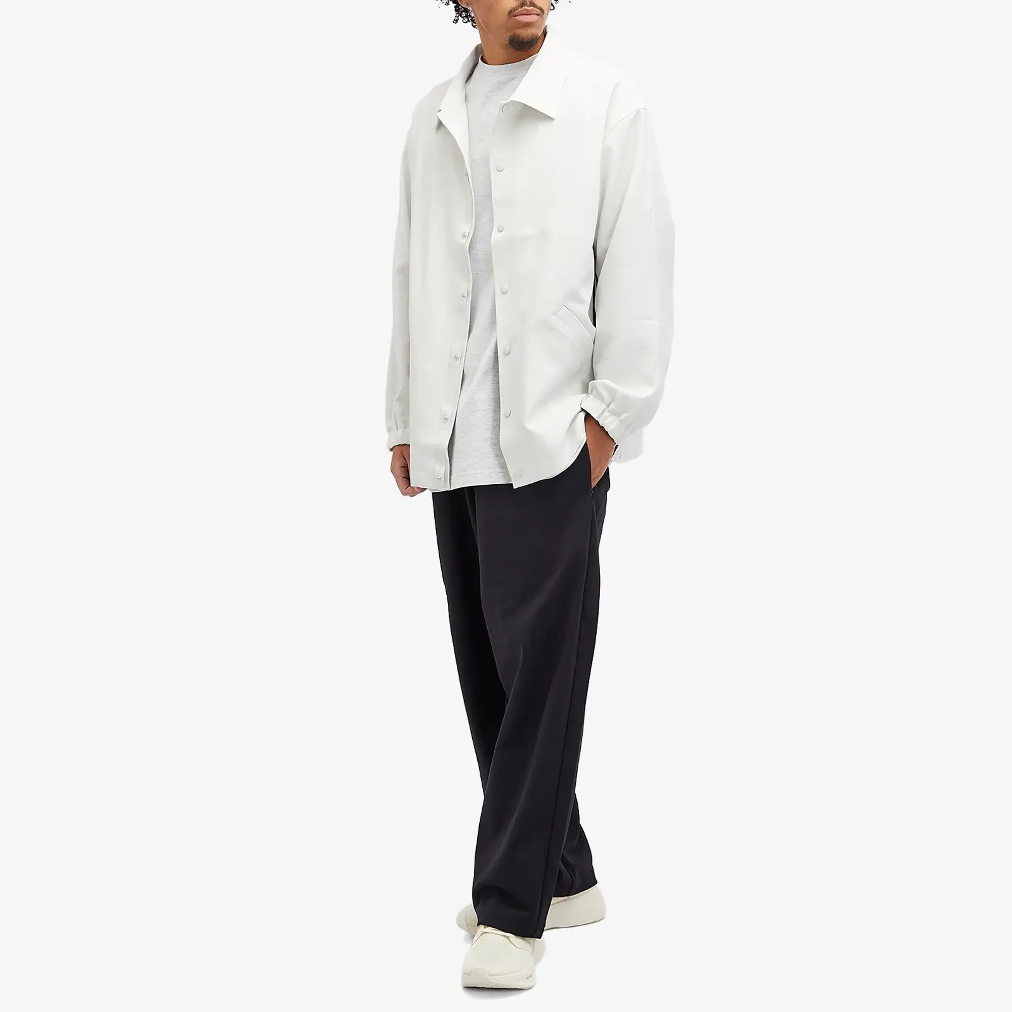 Y-3 Men's Sport Uniform Coach Jacket Orb Grey