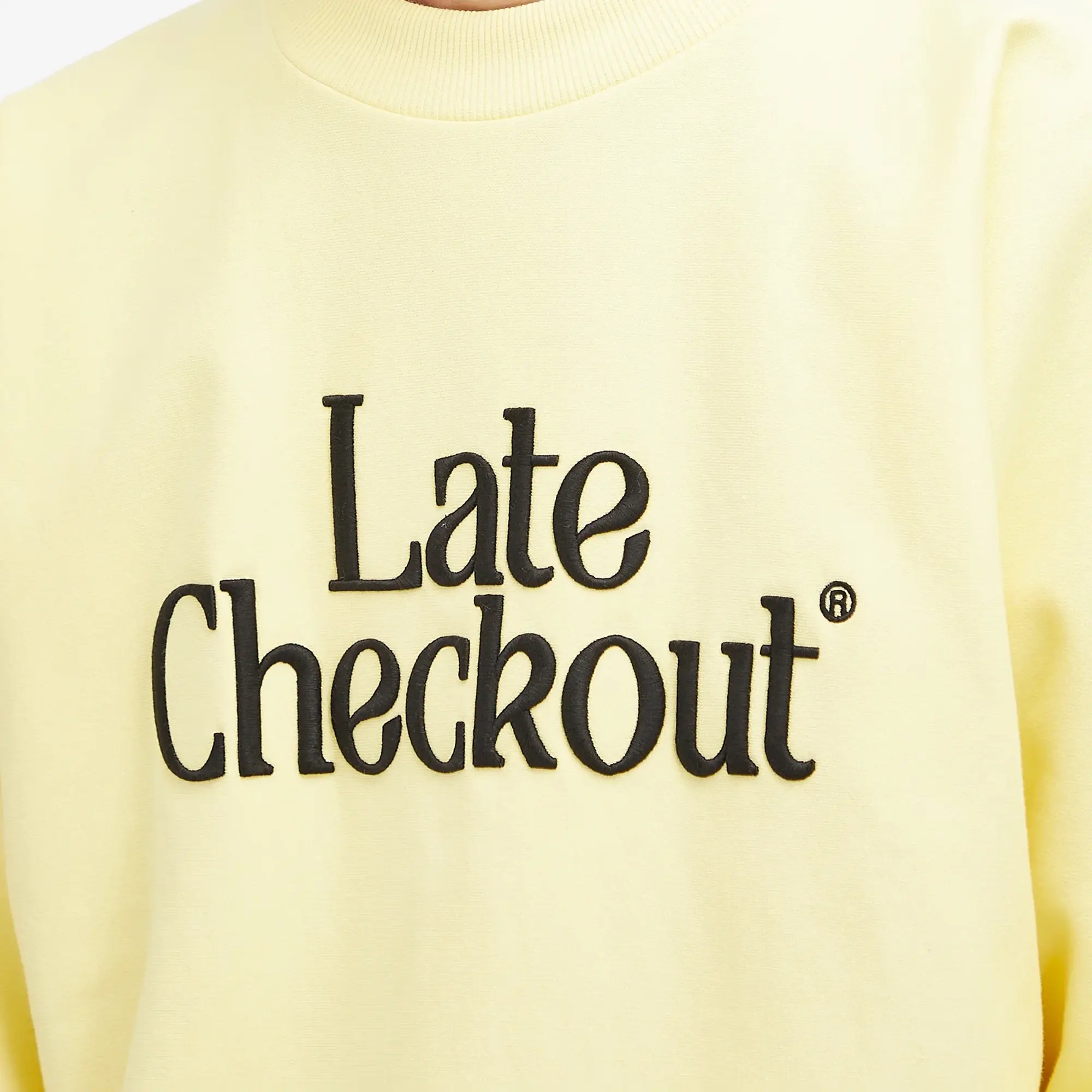 Late Checkout Men's LC Logo Crew Sweat Yellow