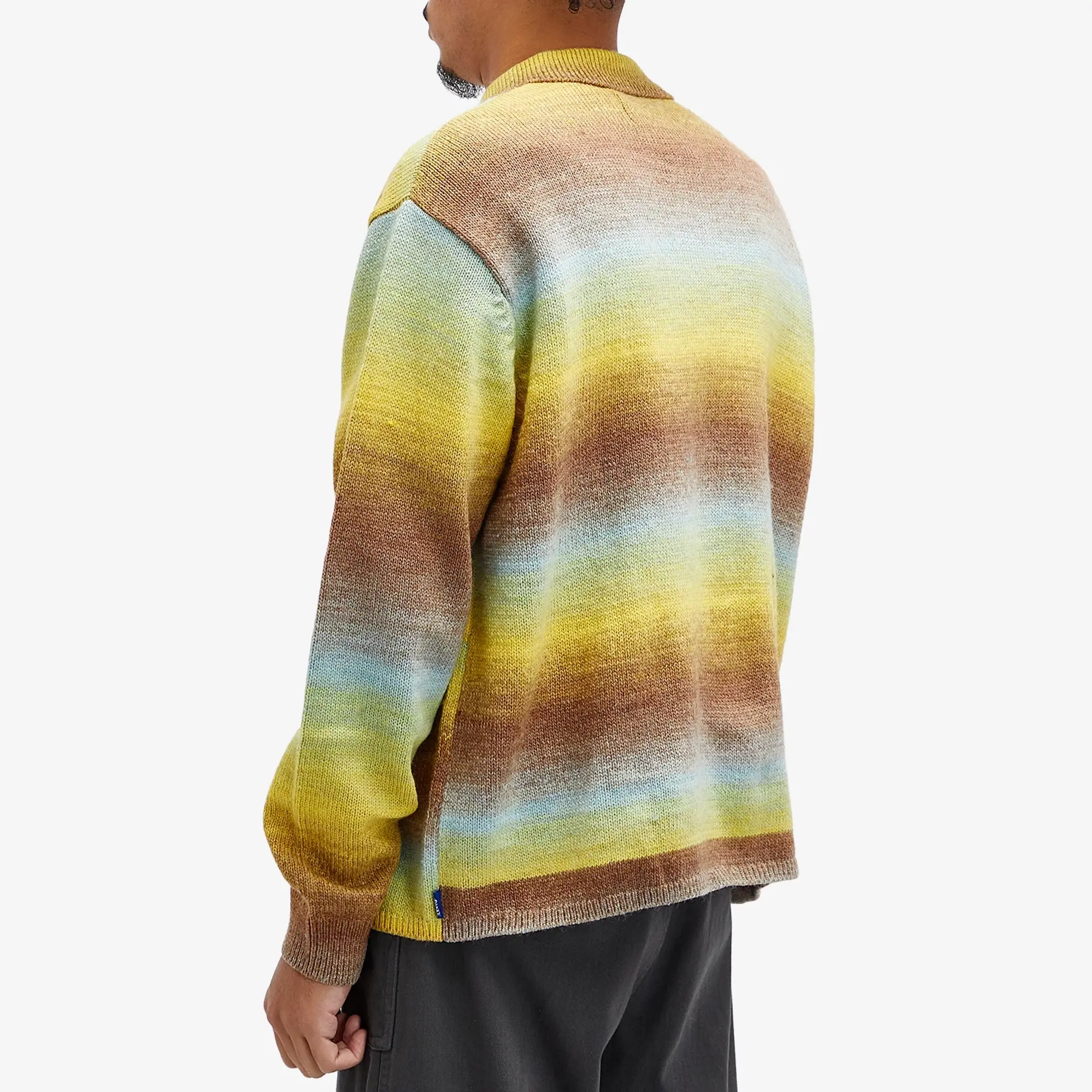Awake NY Men's Ombre Polo Jumper Multi