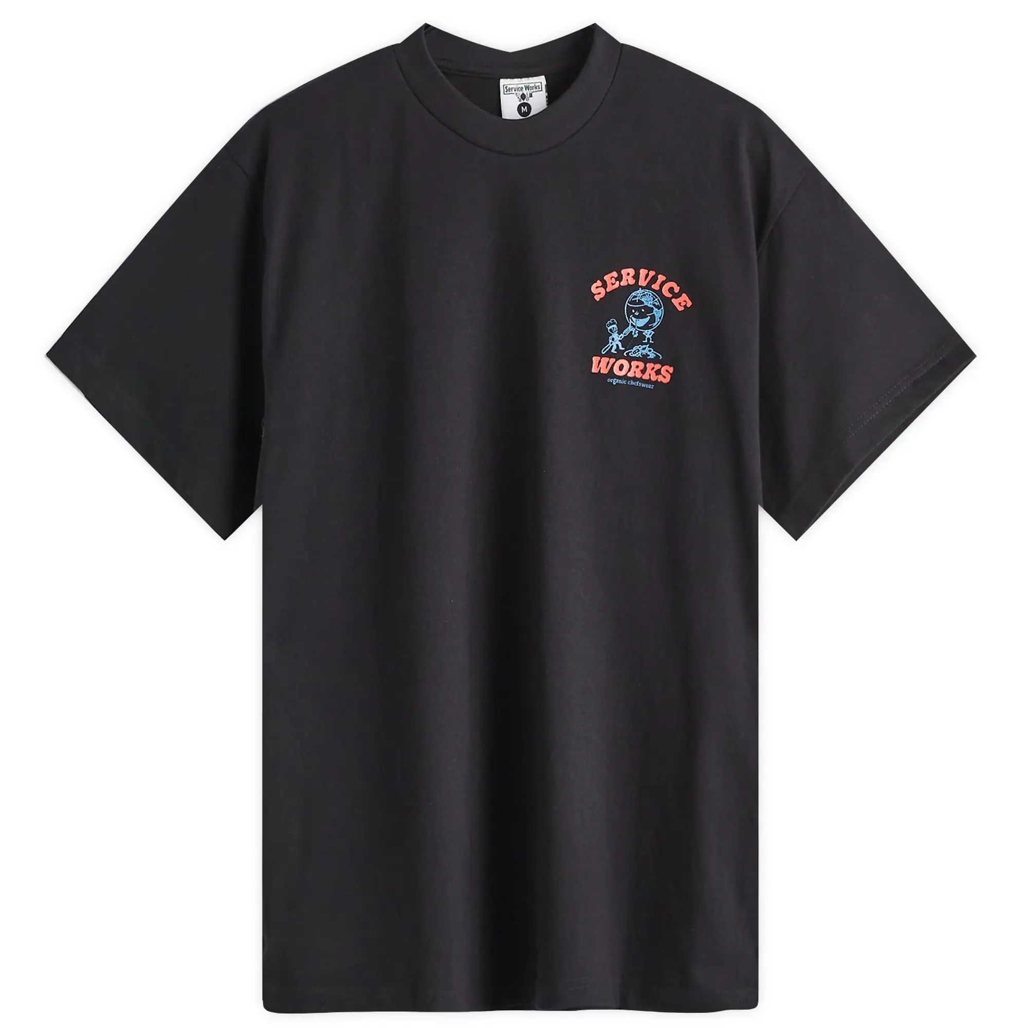 Service Works Men's Organic Chefswear T-Shirt Black