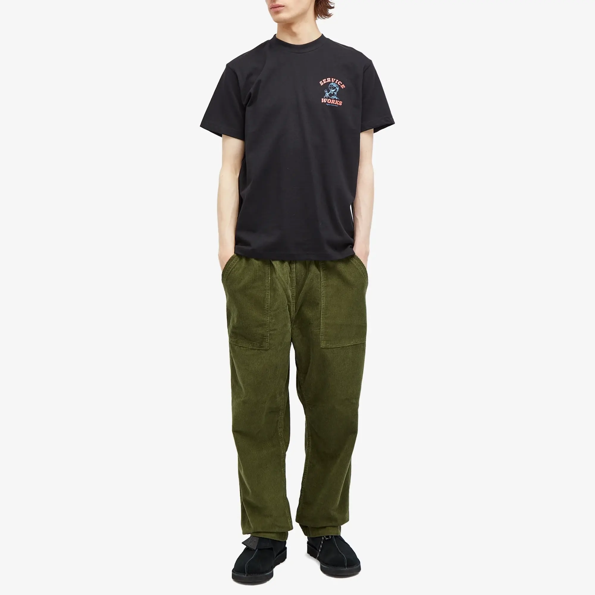 Service Works Men's Organic Chefswear T-Shirt Black