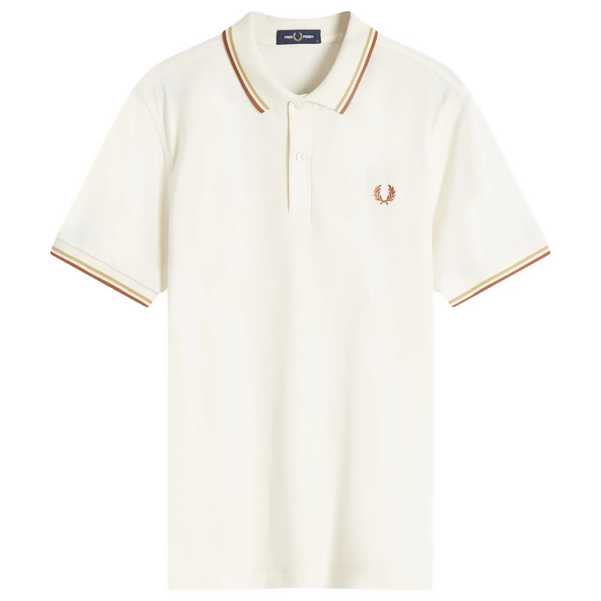 Fred Perry Twin Tipped Polo Shirt In Black And Green