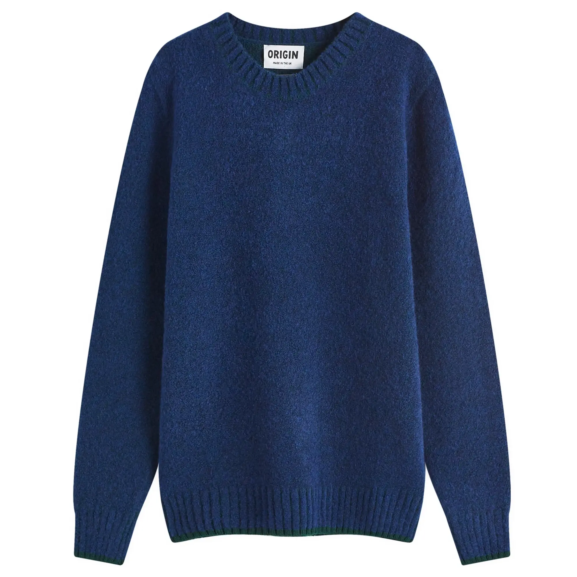 Country Of Origin Men's Picadilly Tipped Knit Jumper Peekablue