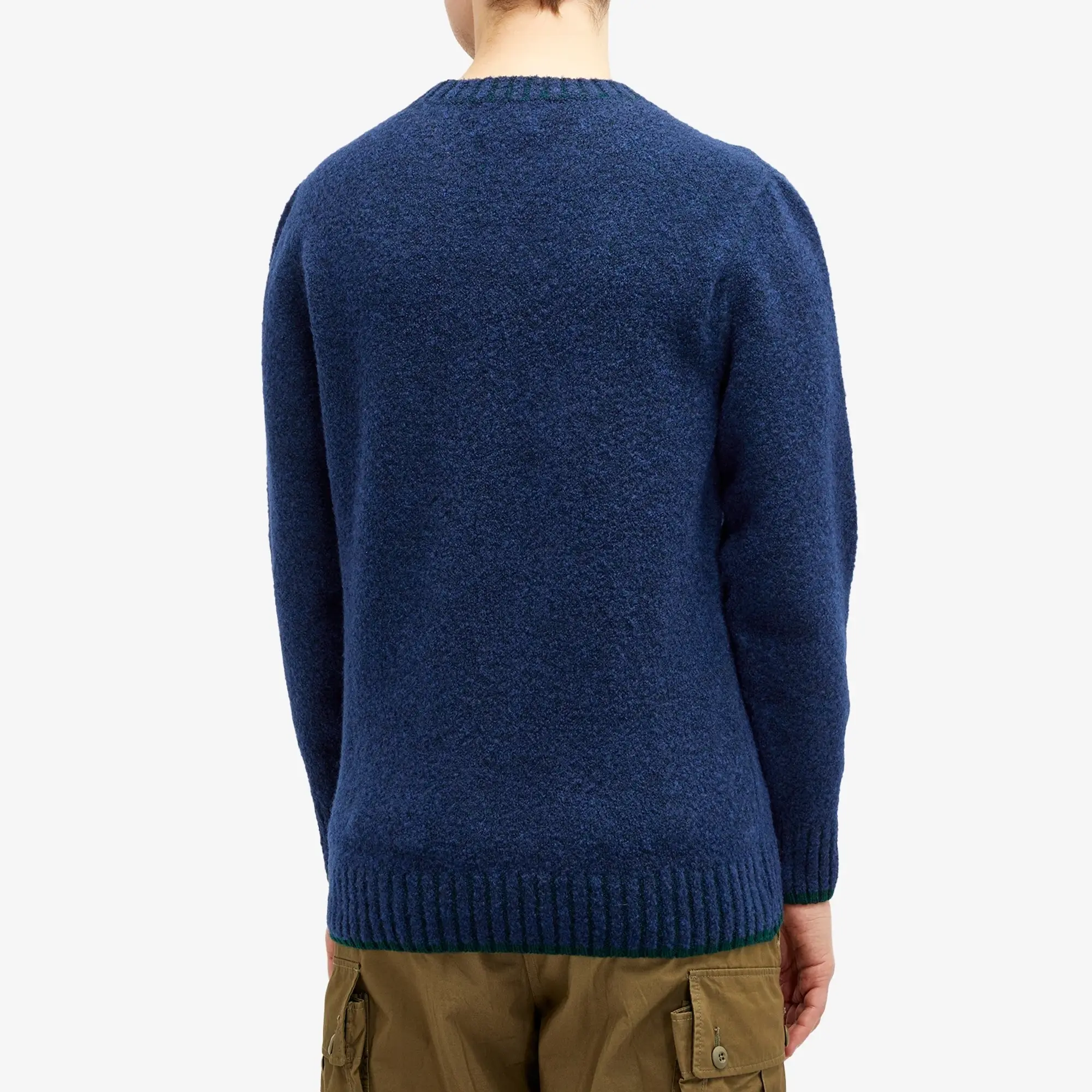 Country Of Origin Men's Picadilly Tipped Knit Jumper Peekablue