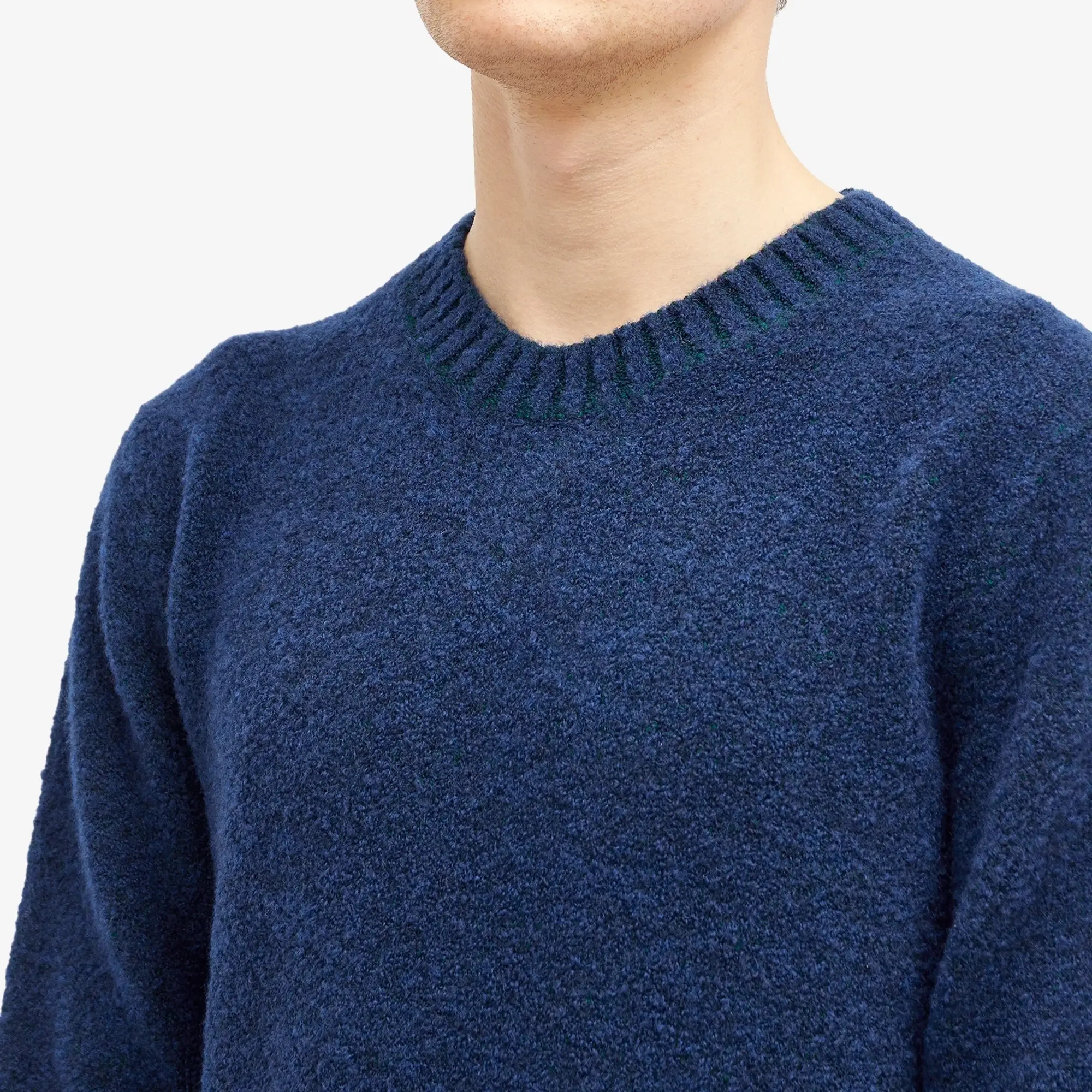 Country Of Origin Men's Picadilly Tipped Knit Jumper Peekablue