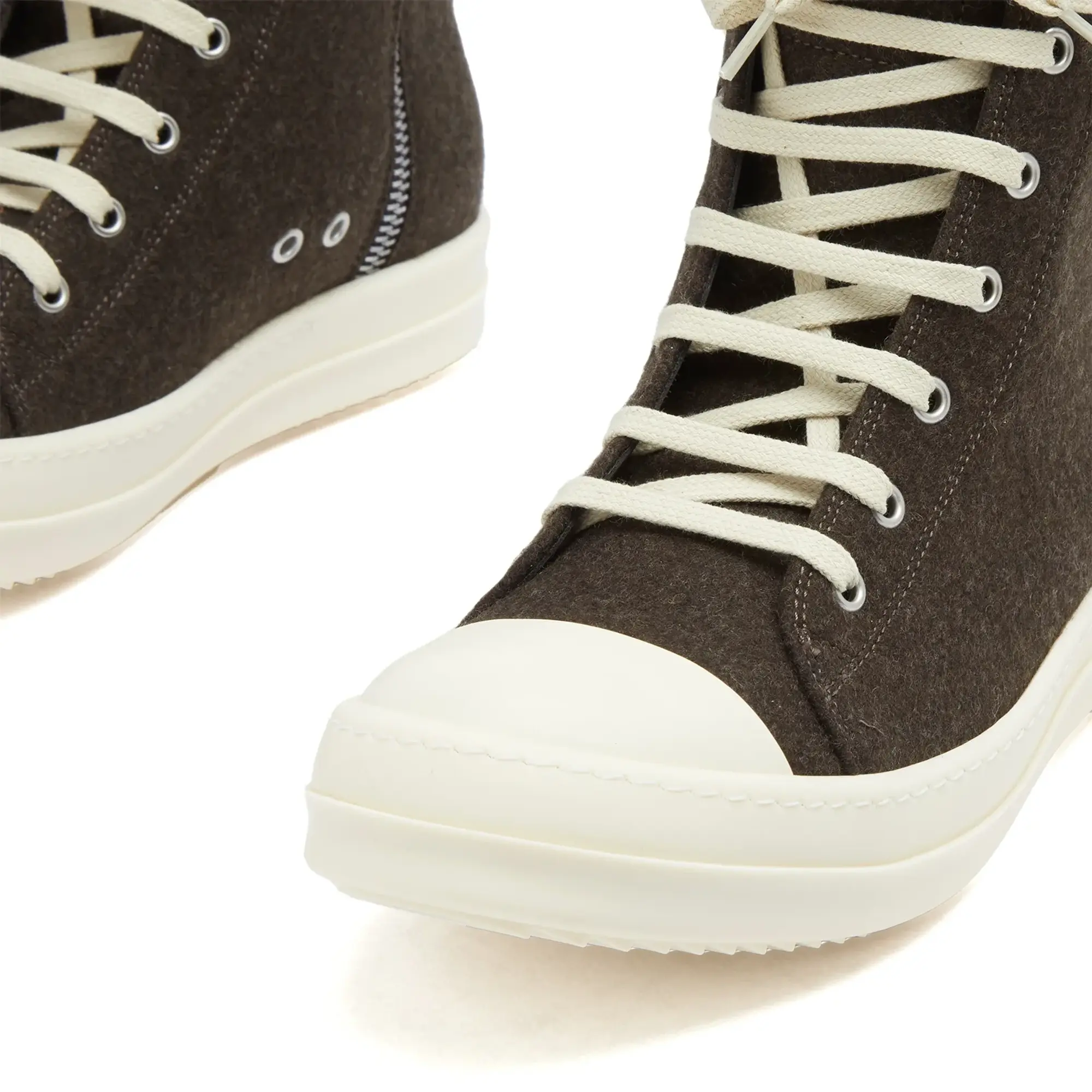 Rick Owens Women's Hi Top Sneakers Brown
