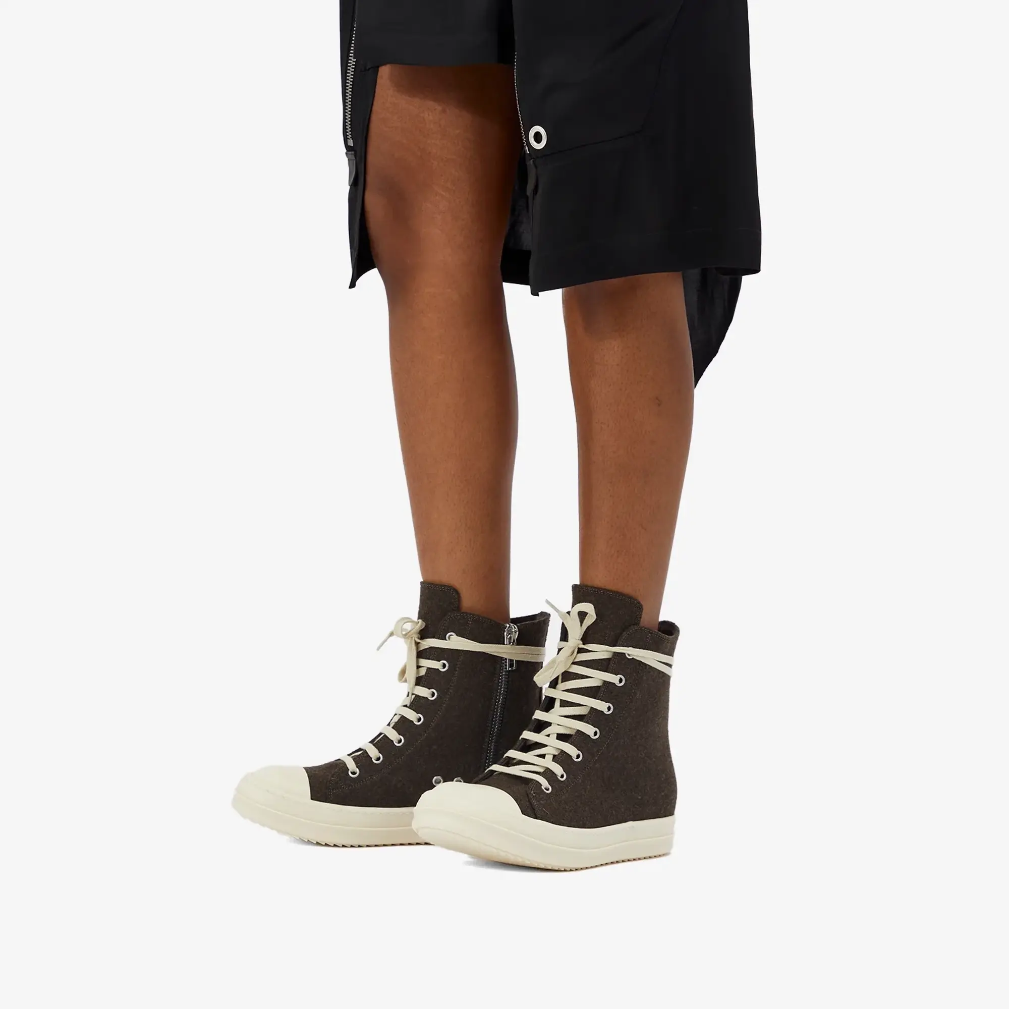 Rick Owens Women's Hi Top Sneakers Brown