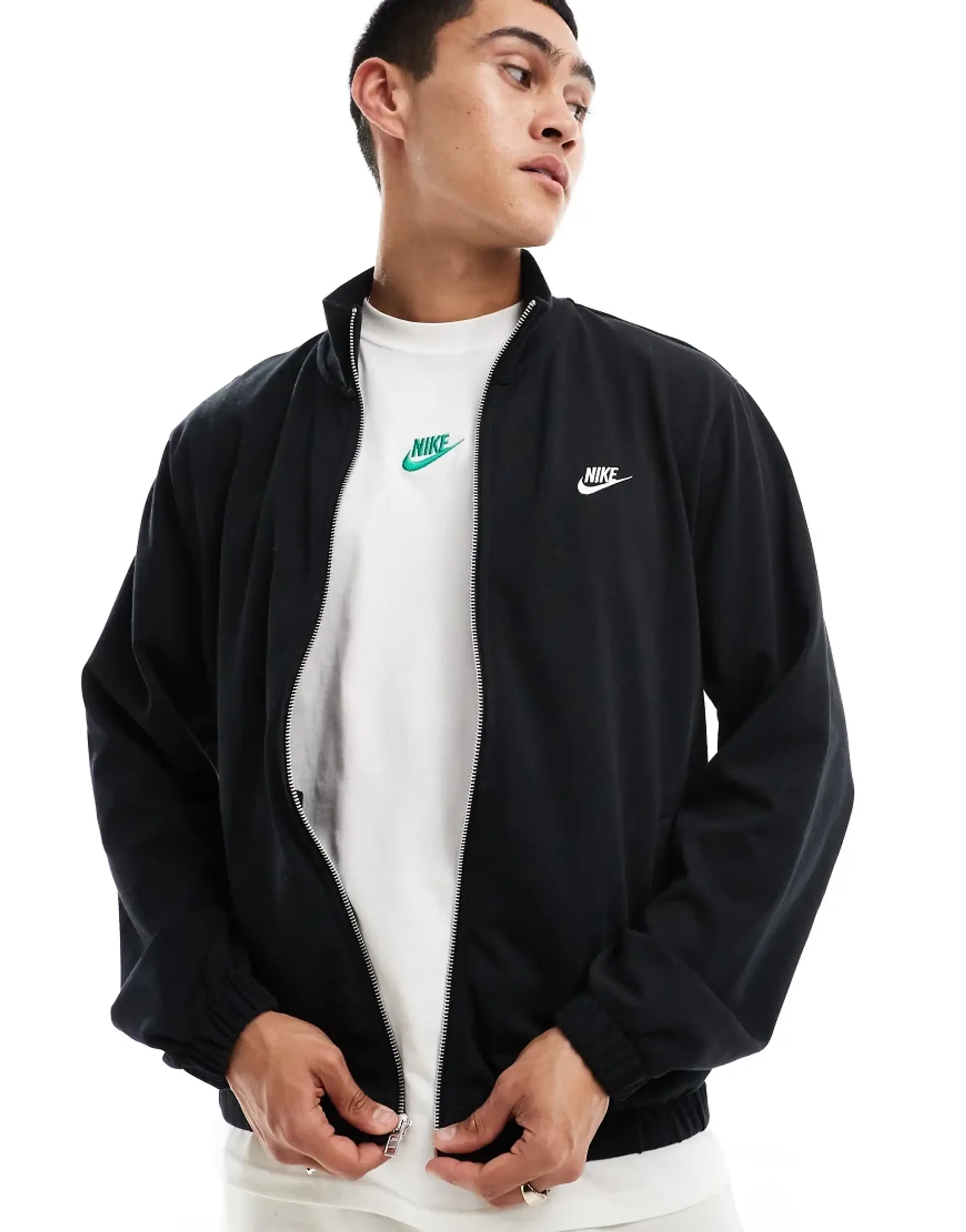 Nike Club Knit Jacket Men Track Jackets Black