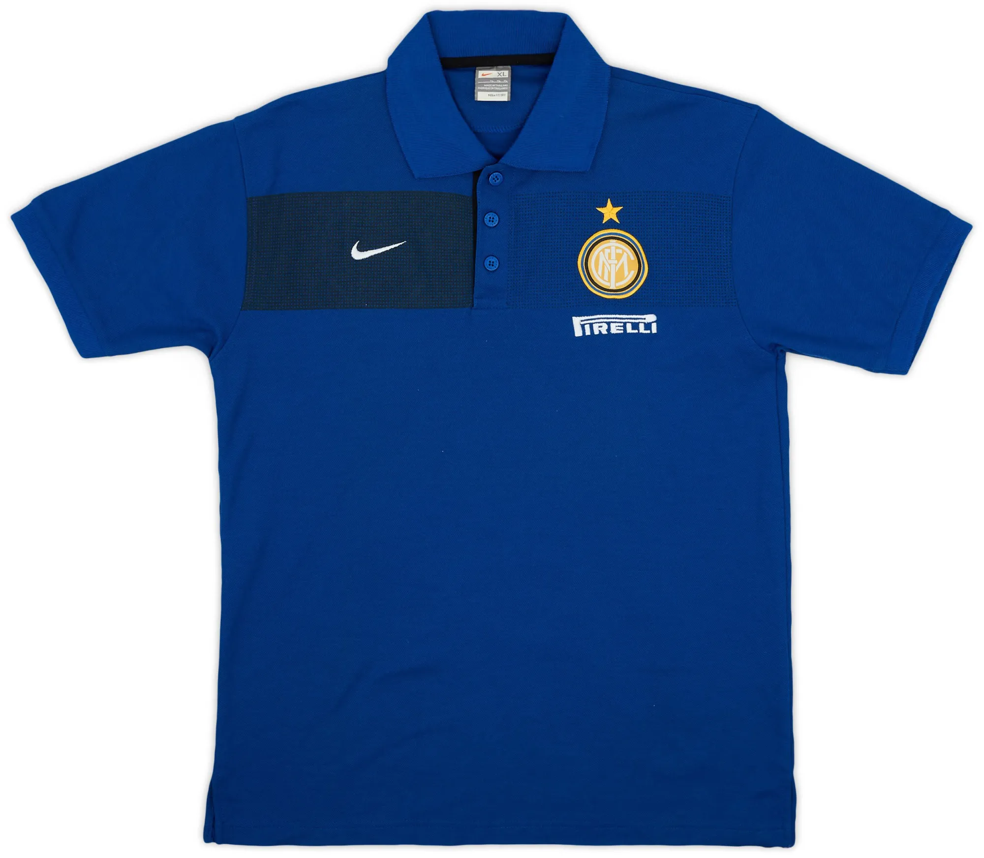 2008-09 Inter Milan Nike Polo Shirt - 9/10 - (XL) | INTTR0-829