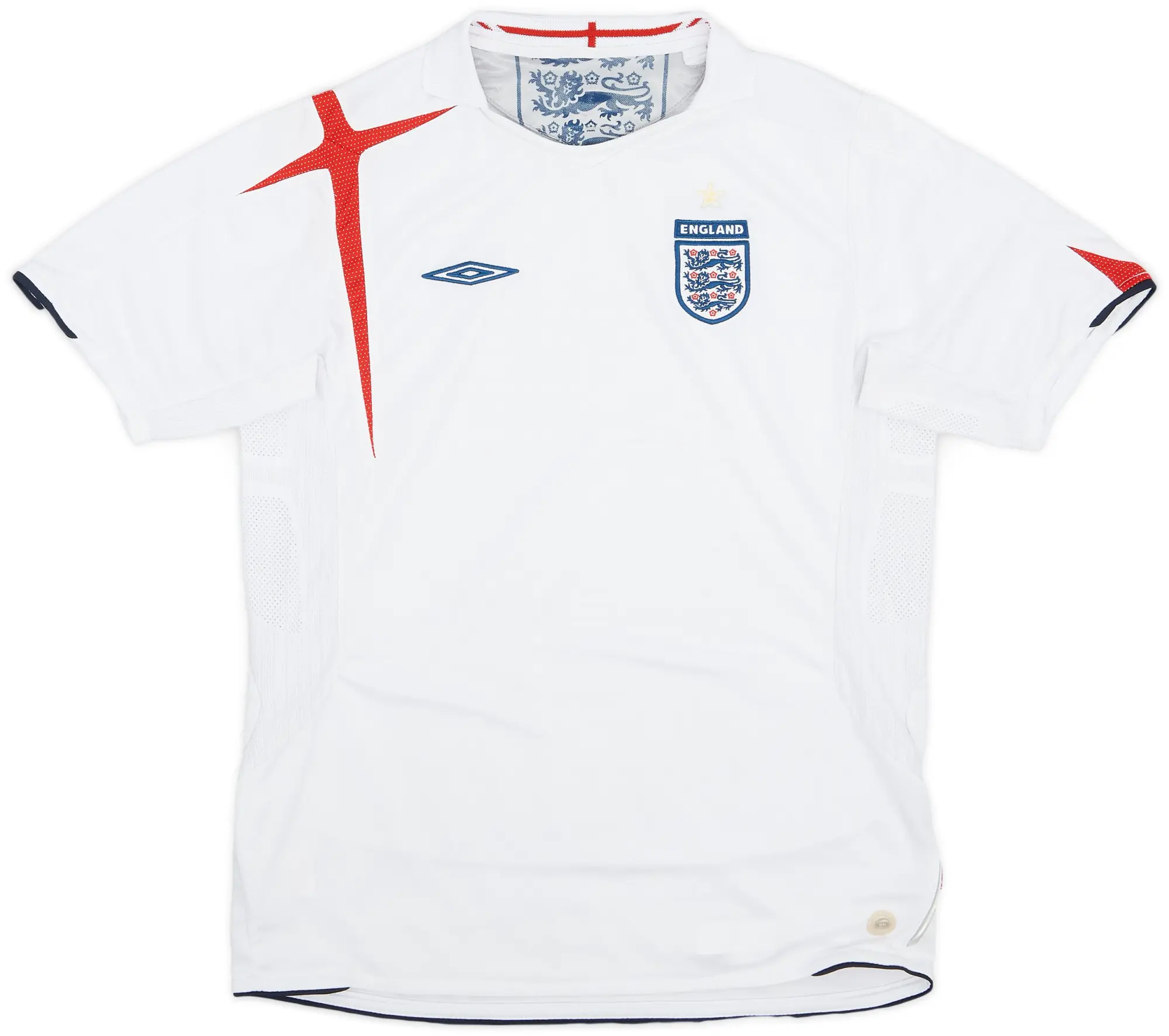 Umbro 2005-07 England Home Shirt - 8/10 - (XL.Boys)