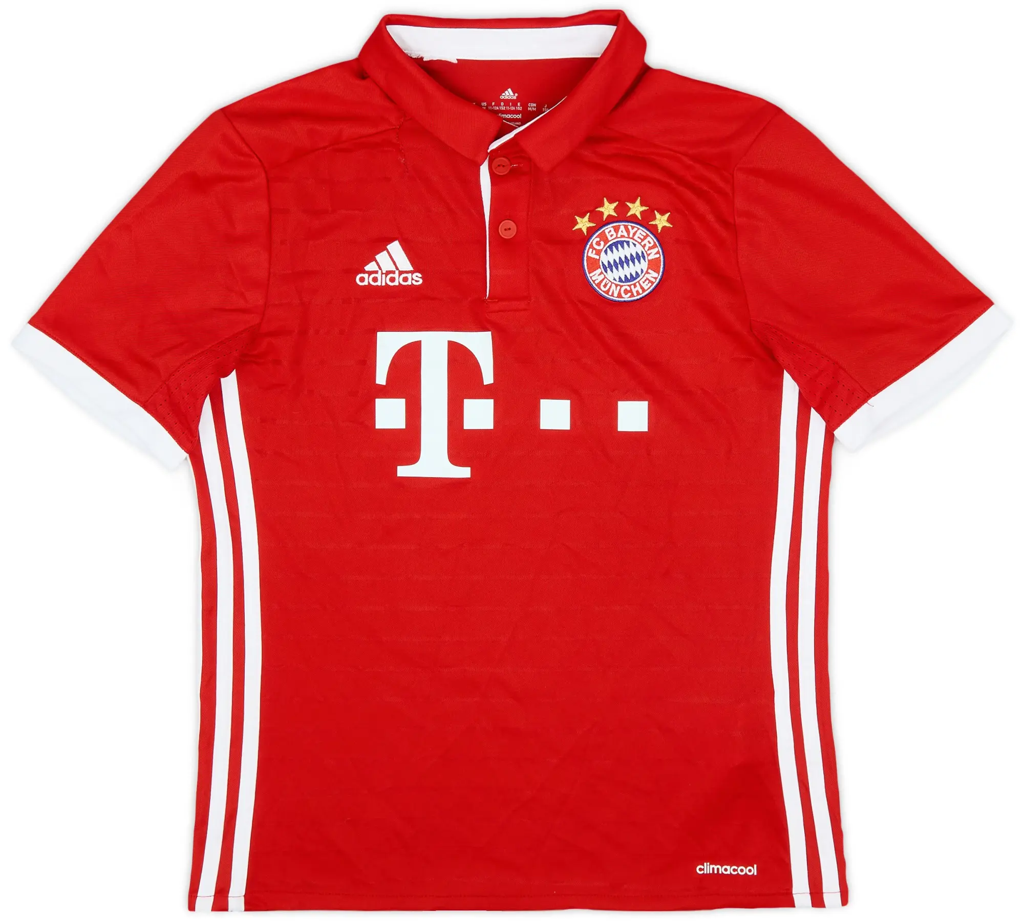 adidas 2016-17 Bayern Munich Home Shirt - 9/10 - (M.Boys)