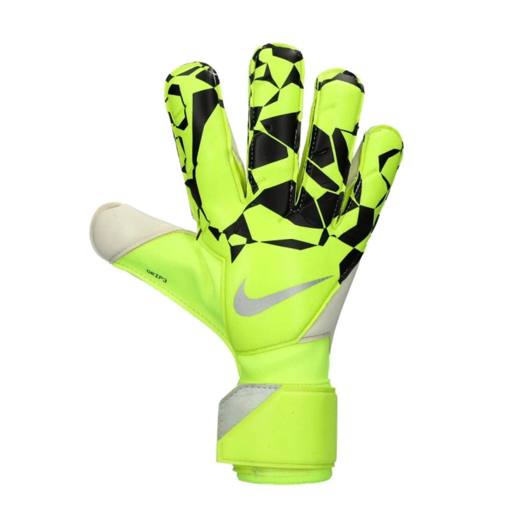 Nike Goalkeeper Gloves Grip 3 Mad Voltage - ['Yellow']