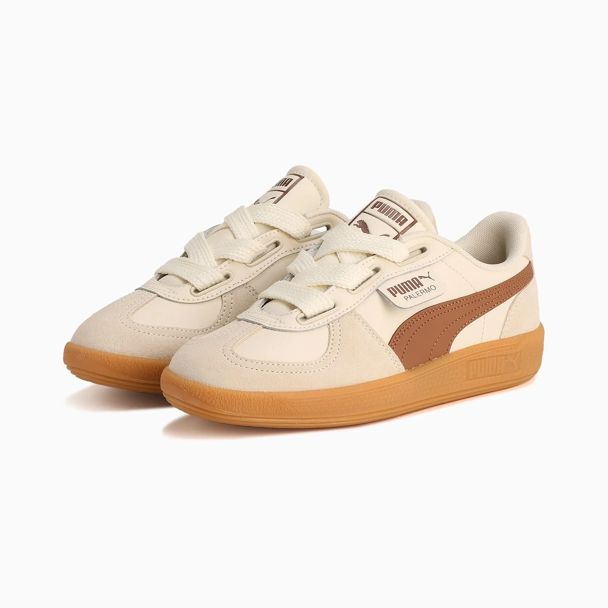 Sneakers Puma Palermo Wide Lace Sd Frosted Ivory-Brown Eur 42.5