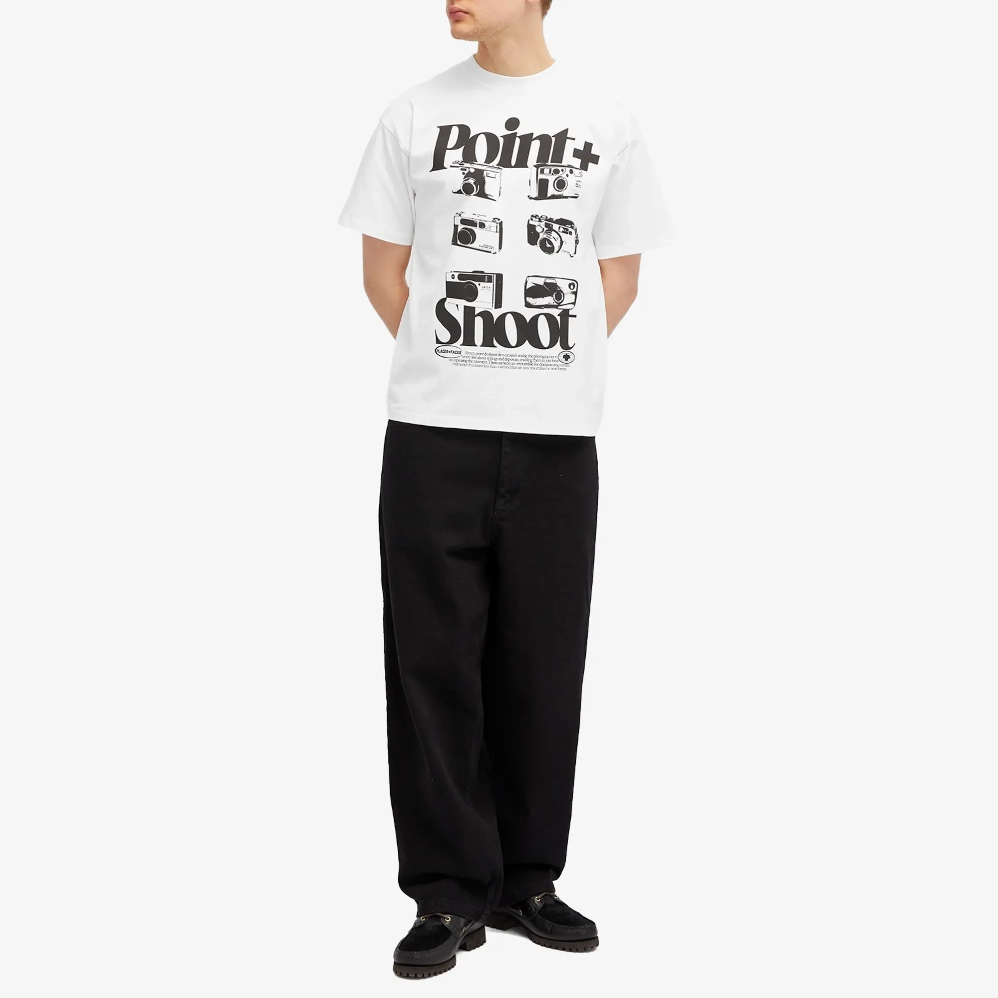 PLACES+FACES Men's Point + Shoot T-Shirt White