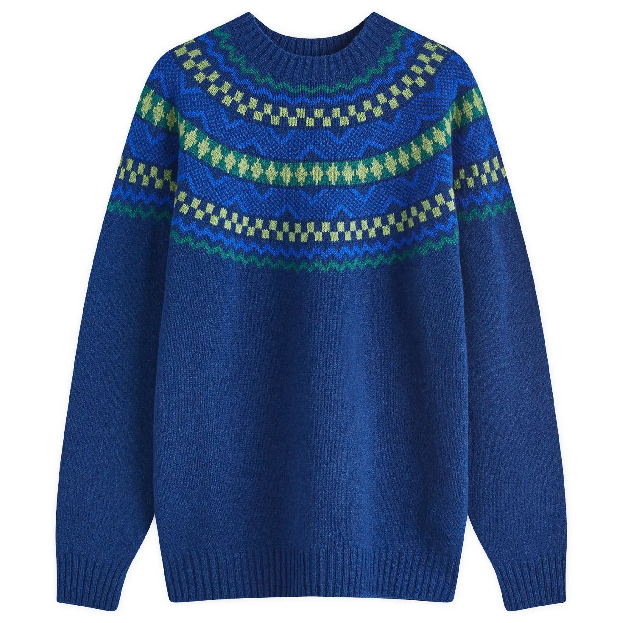 Country Of Origin Men's Soho Fairisle Knit Jumper Cosmic