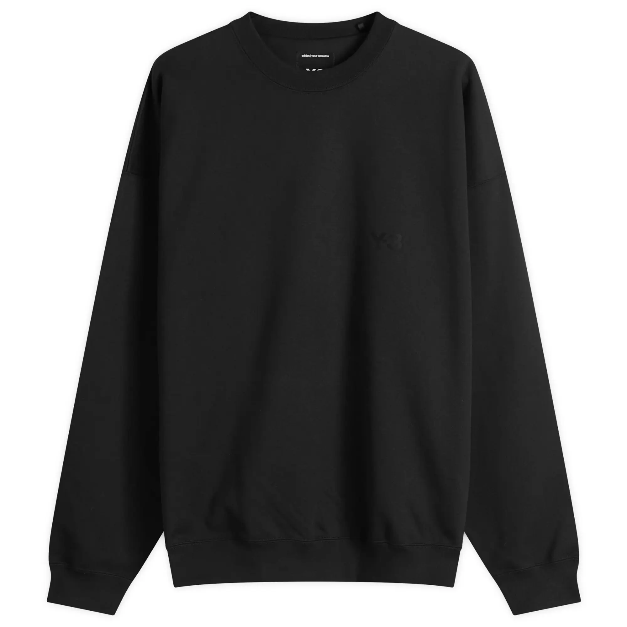 Y-3 Men's Core Logo Crew Sweat Black