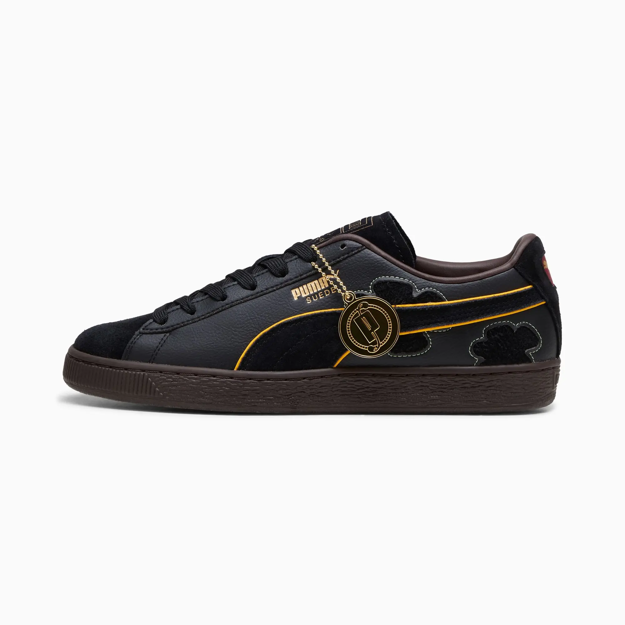 PUMA x One Piece Suede Blackbeard Teech Sneakers Unisex, Black/Dark Chocolate