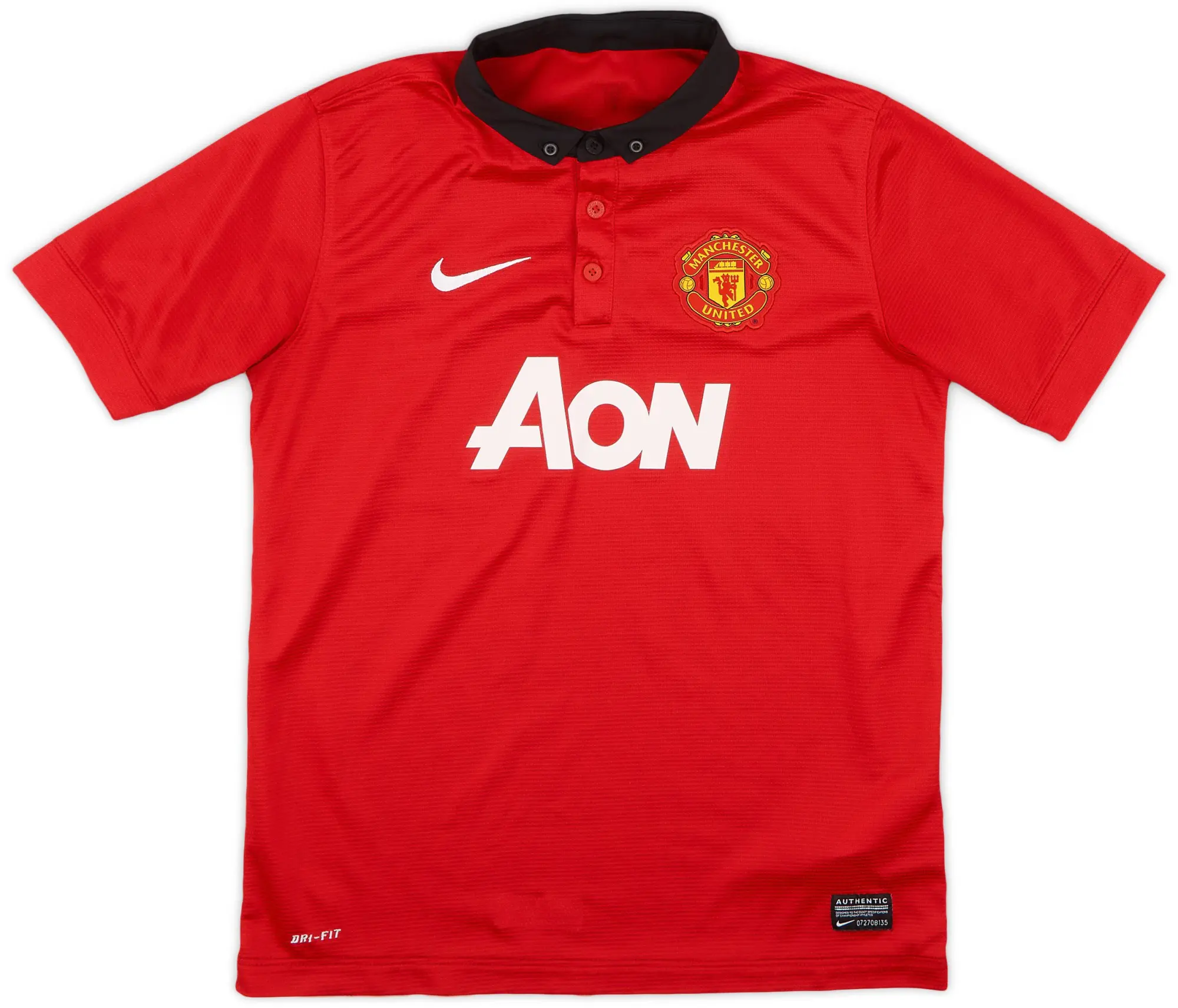 Nike 2013-14 Manchester United Home Shirt - 9/10 - (XL.Boys)
