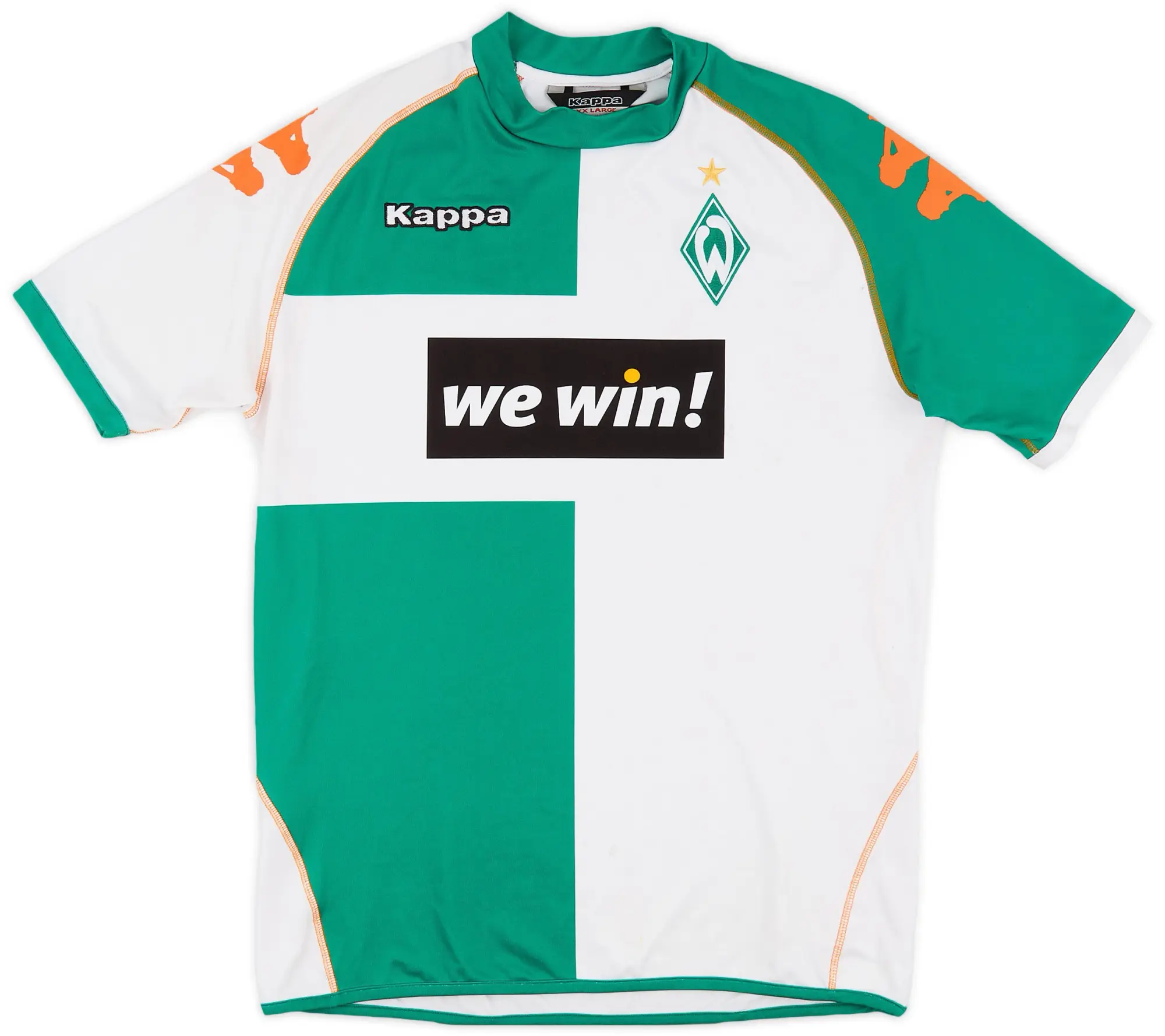 Kappa Werder Bremen Mens SS Home European Shirt 2006/07