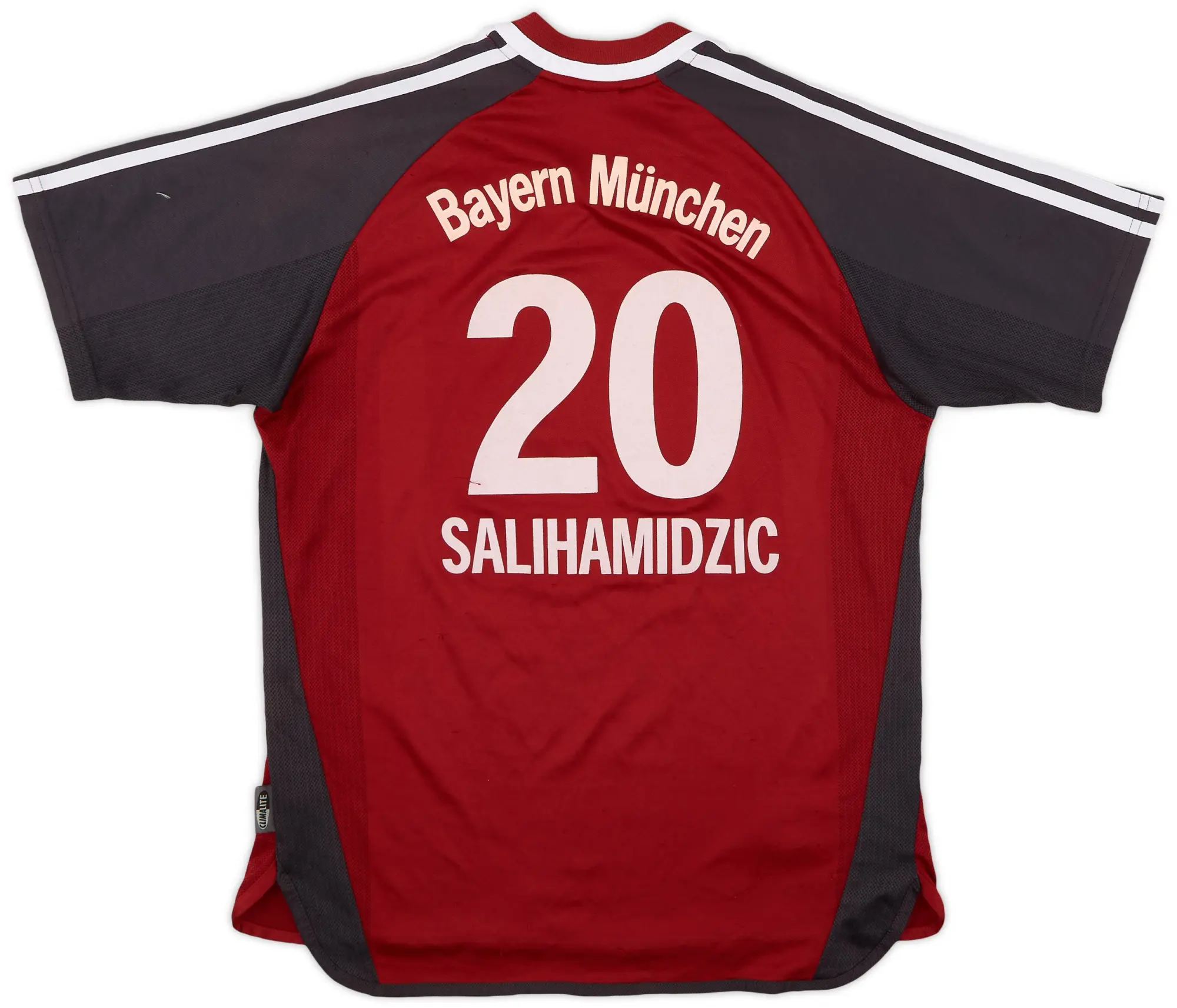 adidas 2001-02 Bayern Munich Home Shirt Salihamidzic #20 - 6/10 - (XL.Boys)
