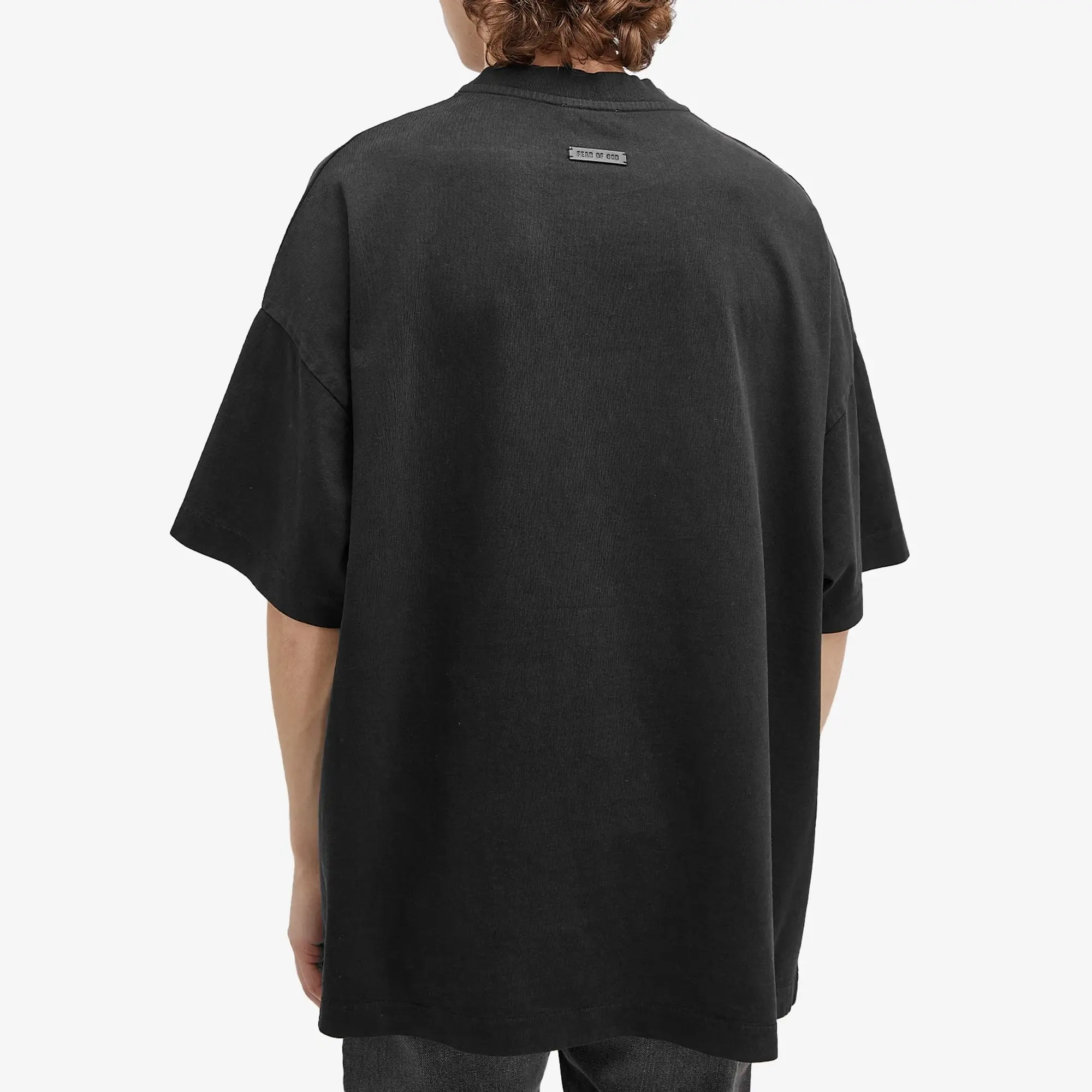 Fear of God Men's Short Sleeve Text Print T-Shirt Black/Grey