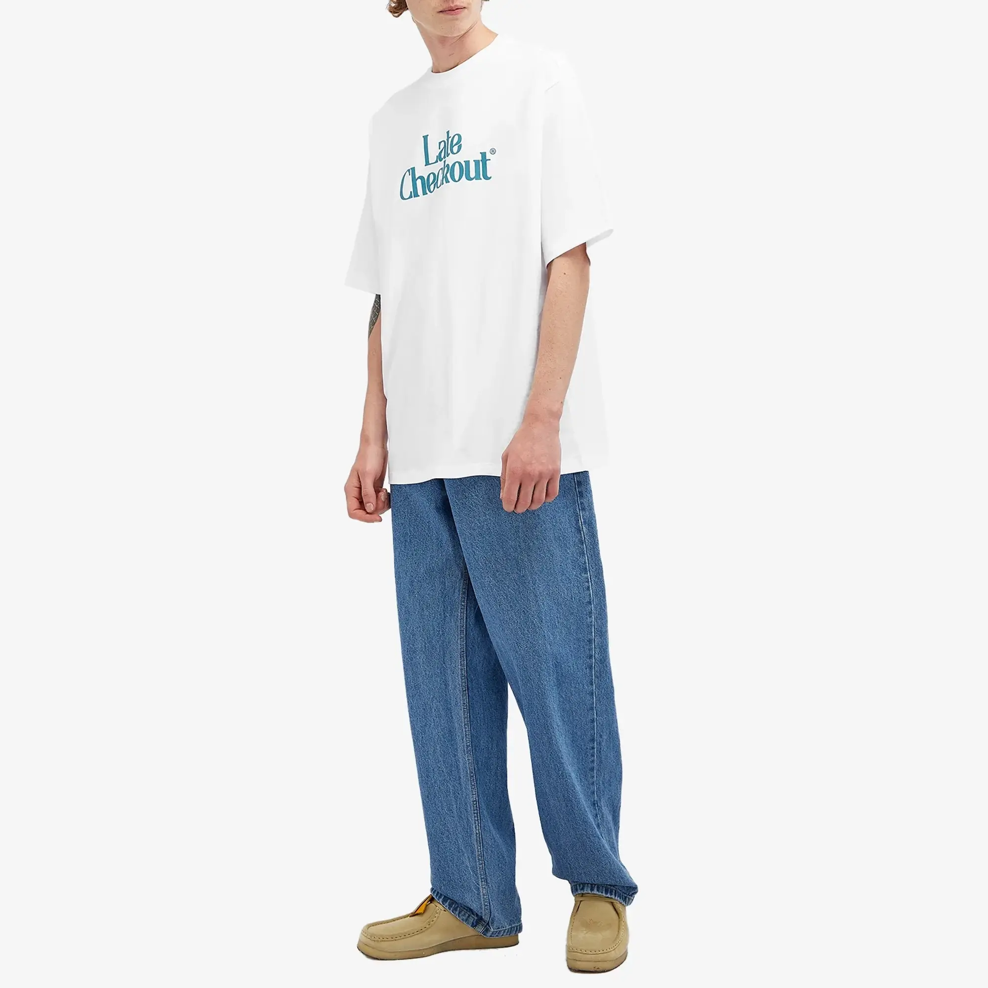 Late Checkout Men's LC Logo T-Shirt White