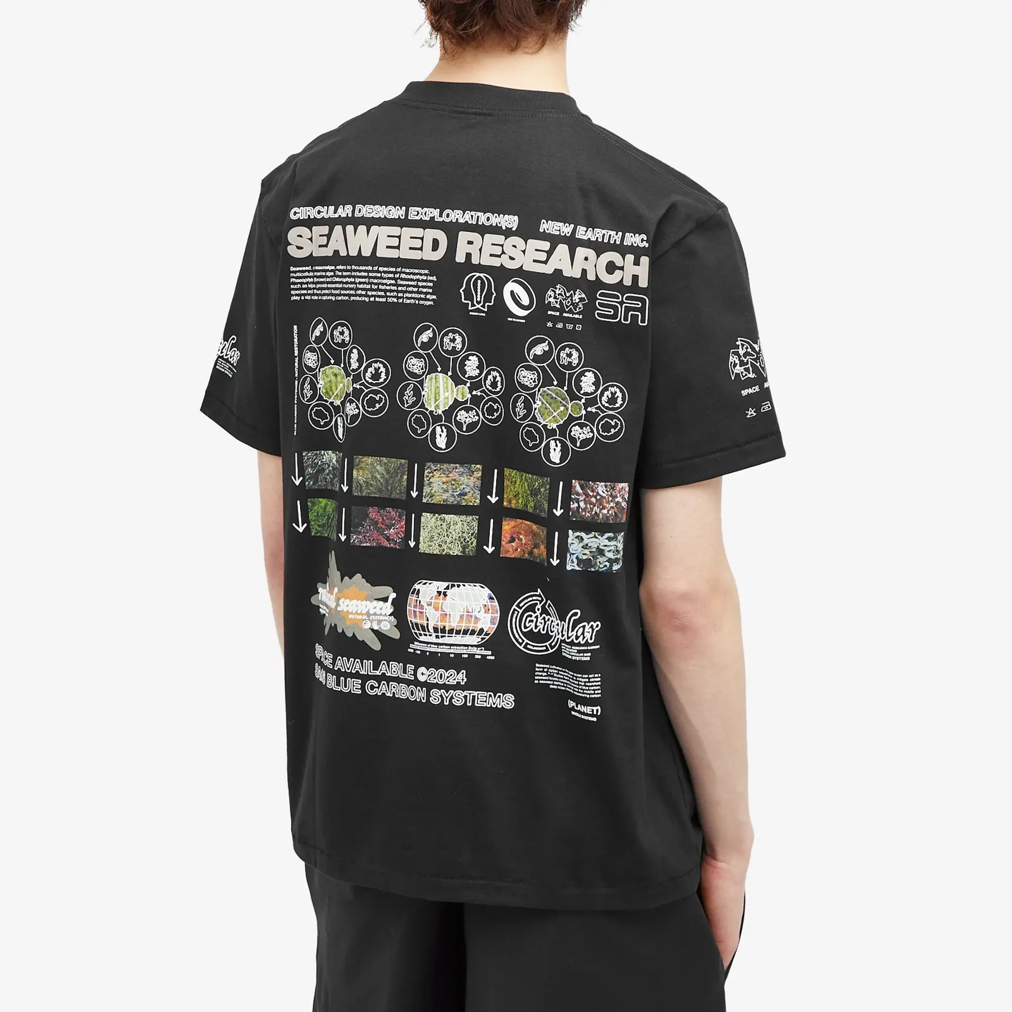 Space Available Men's Seaweed Research T-Shirt Black